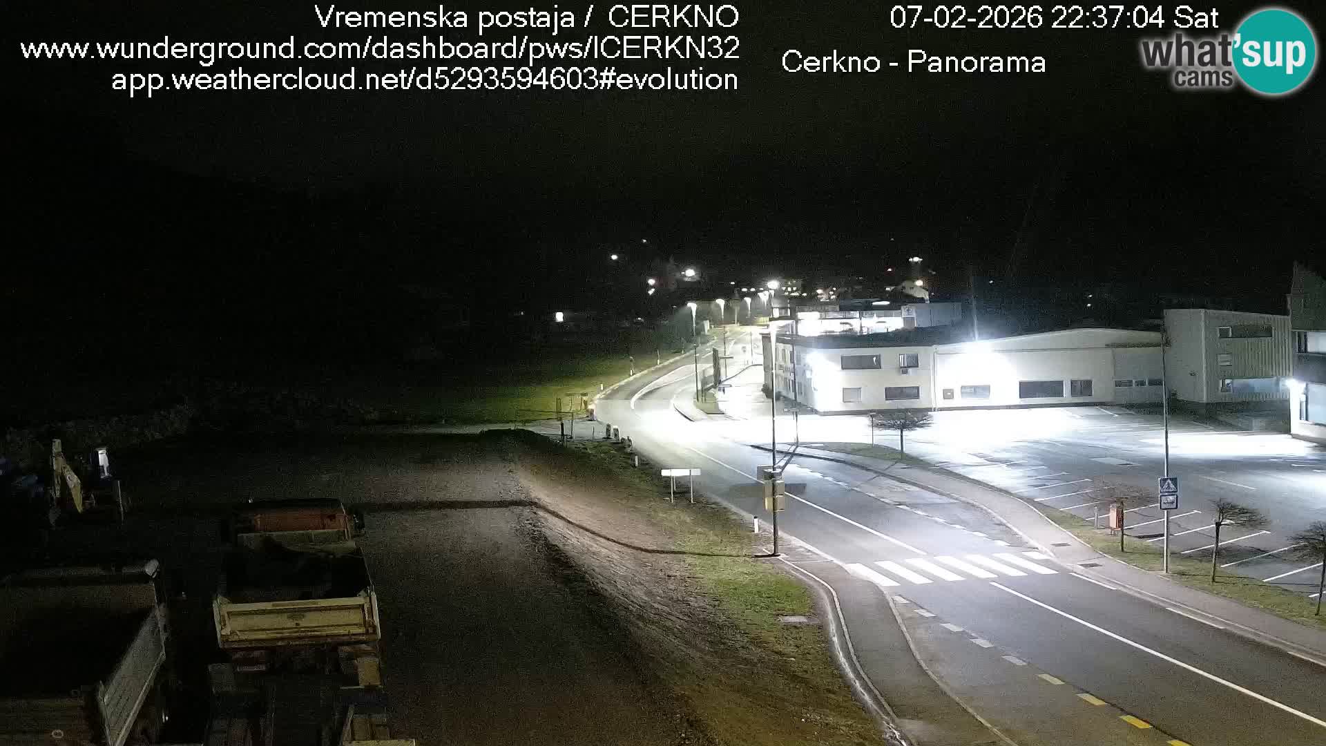 Cerkno entrada a la ciudad Webcam en vivo