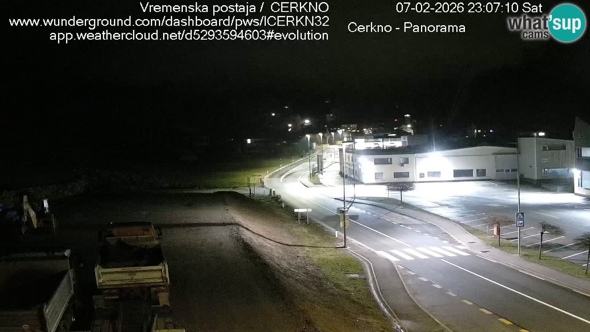 Cerkno city entrance Live Webcam