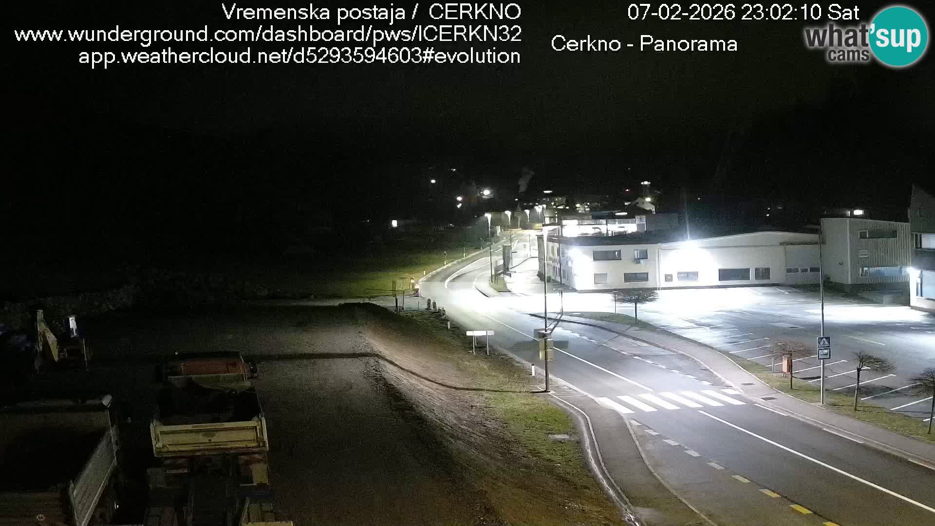 Cerkno entrada a la ciudad Webcam en vivo