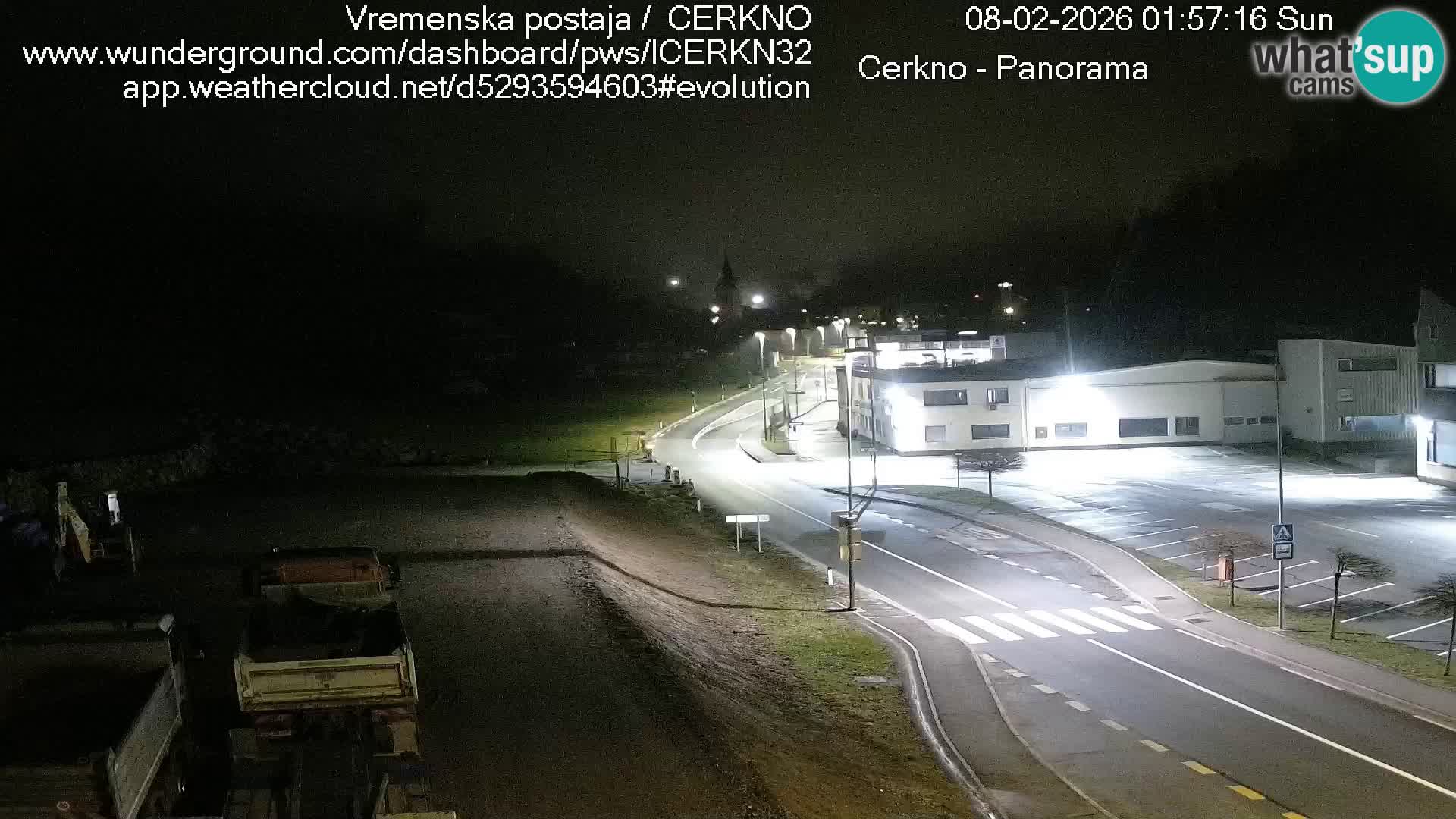 Cerkno entrada a la ciudad Webcam en vivo