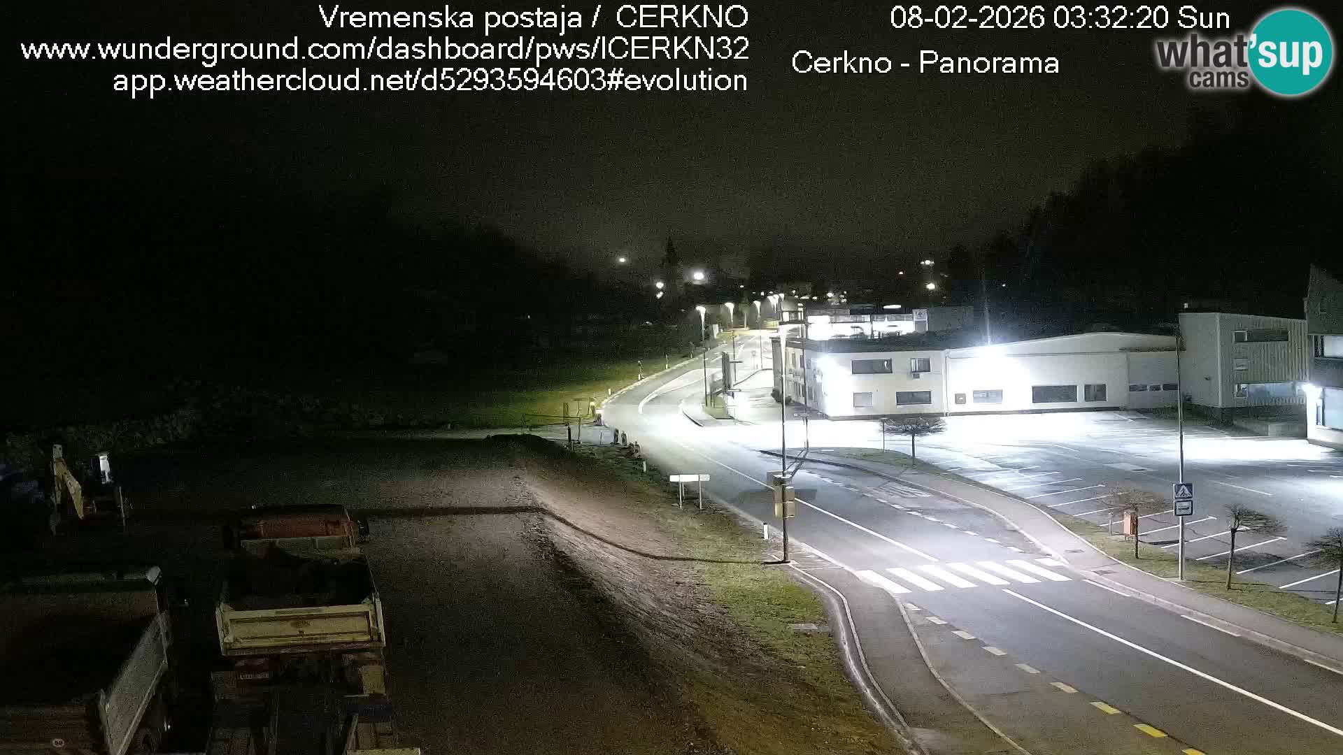 Cerkno city entrance Live Webcam