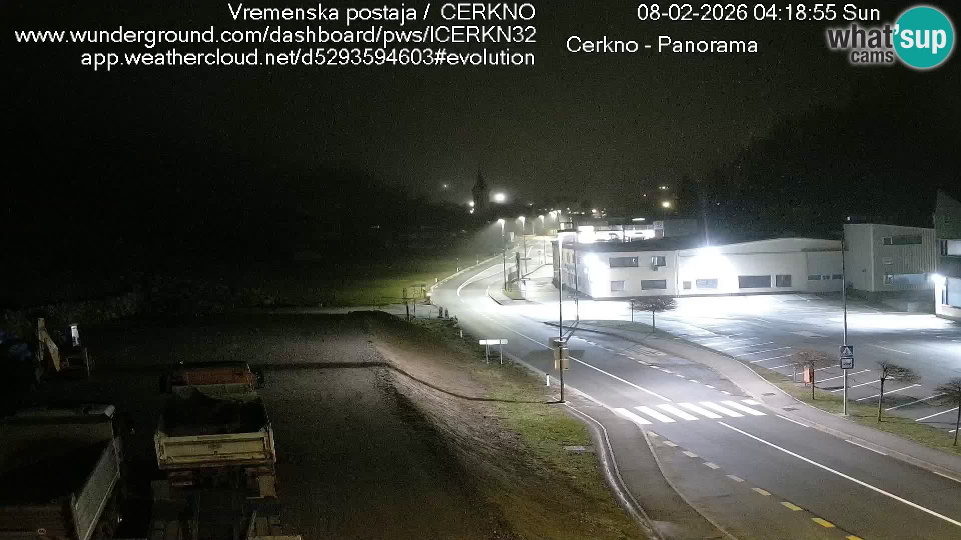 Cerkno entrada a la ciudad Webcam en vivo
