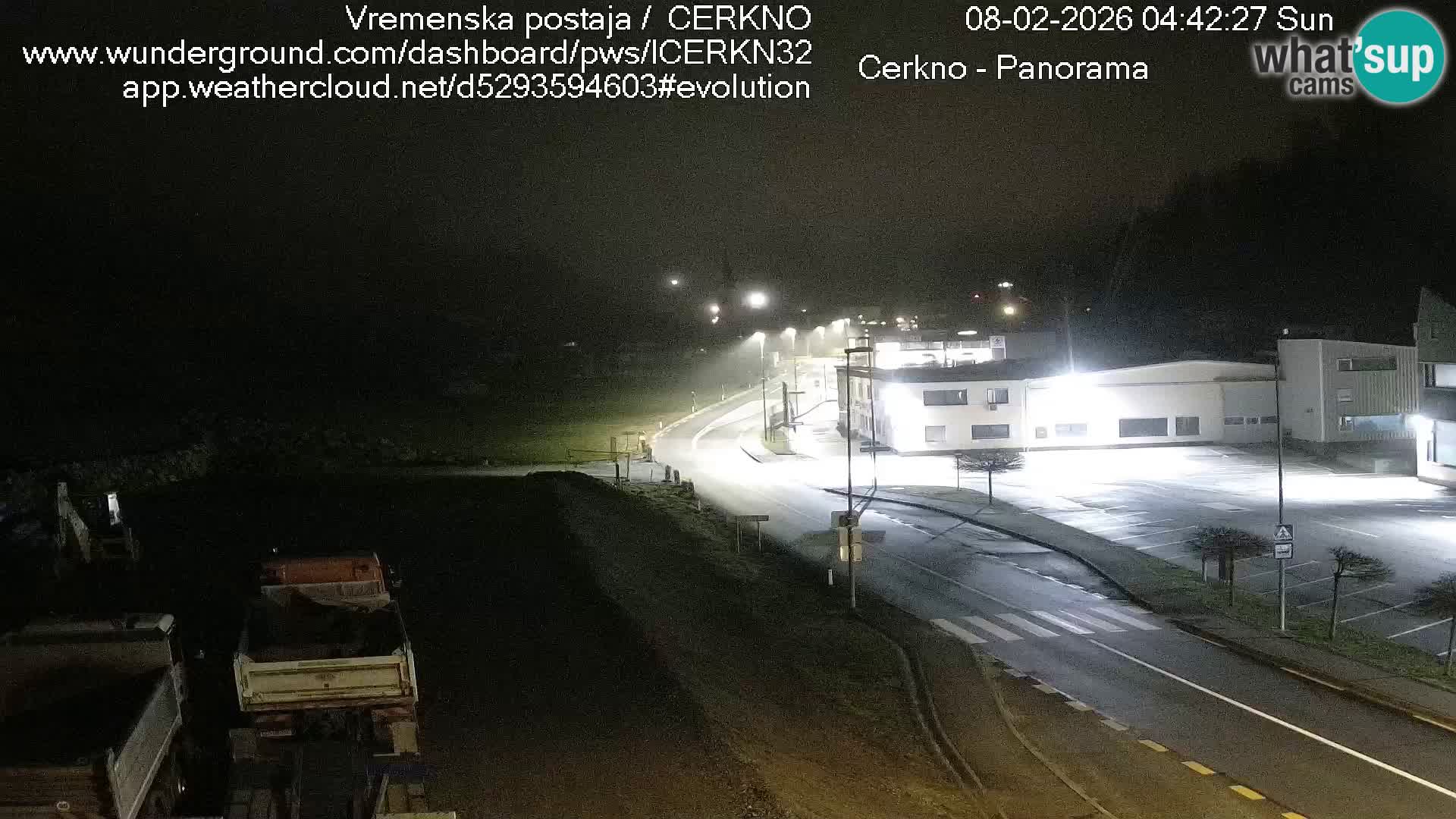 Webcam en direct – Entrée de la ville de Cerkno