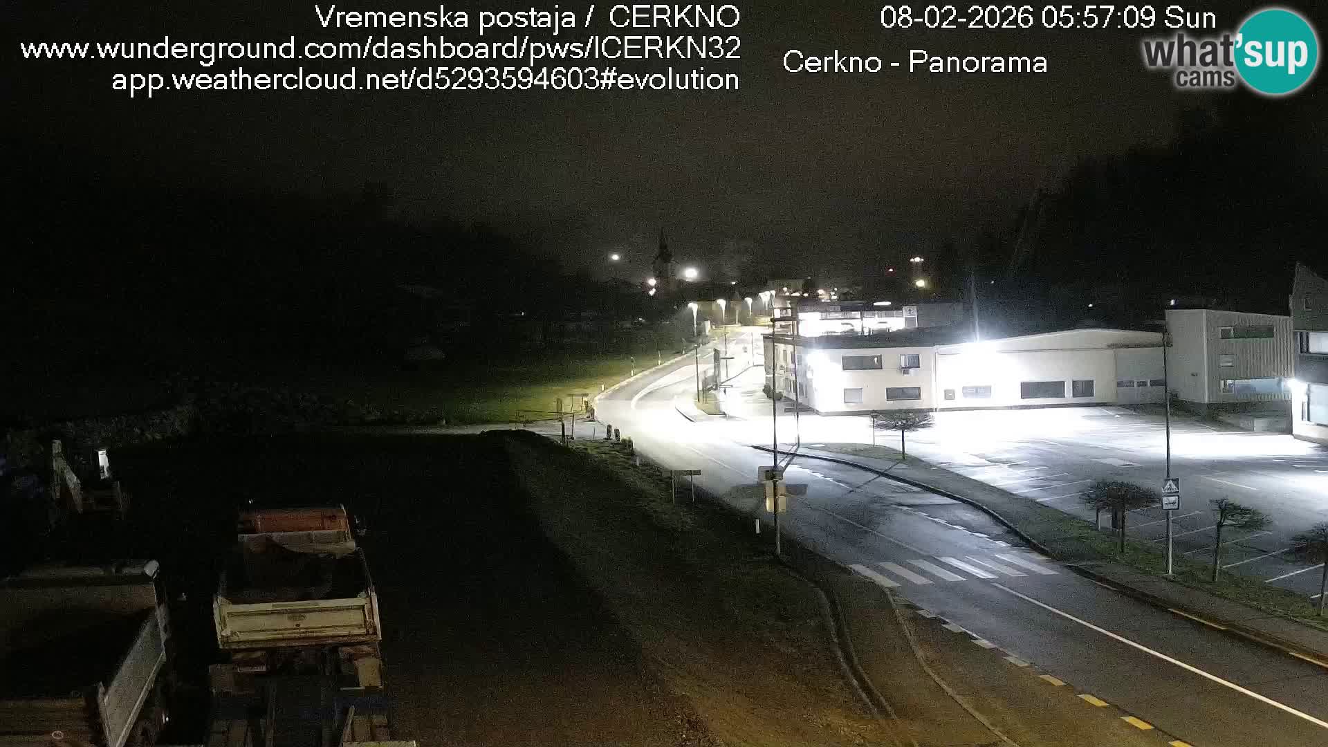 Cerkno city entrance Live Webcam