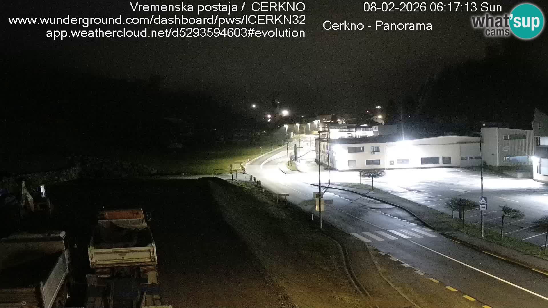 Webcam en direct – Entrée de la ville de Cerkno