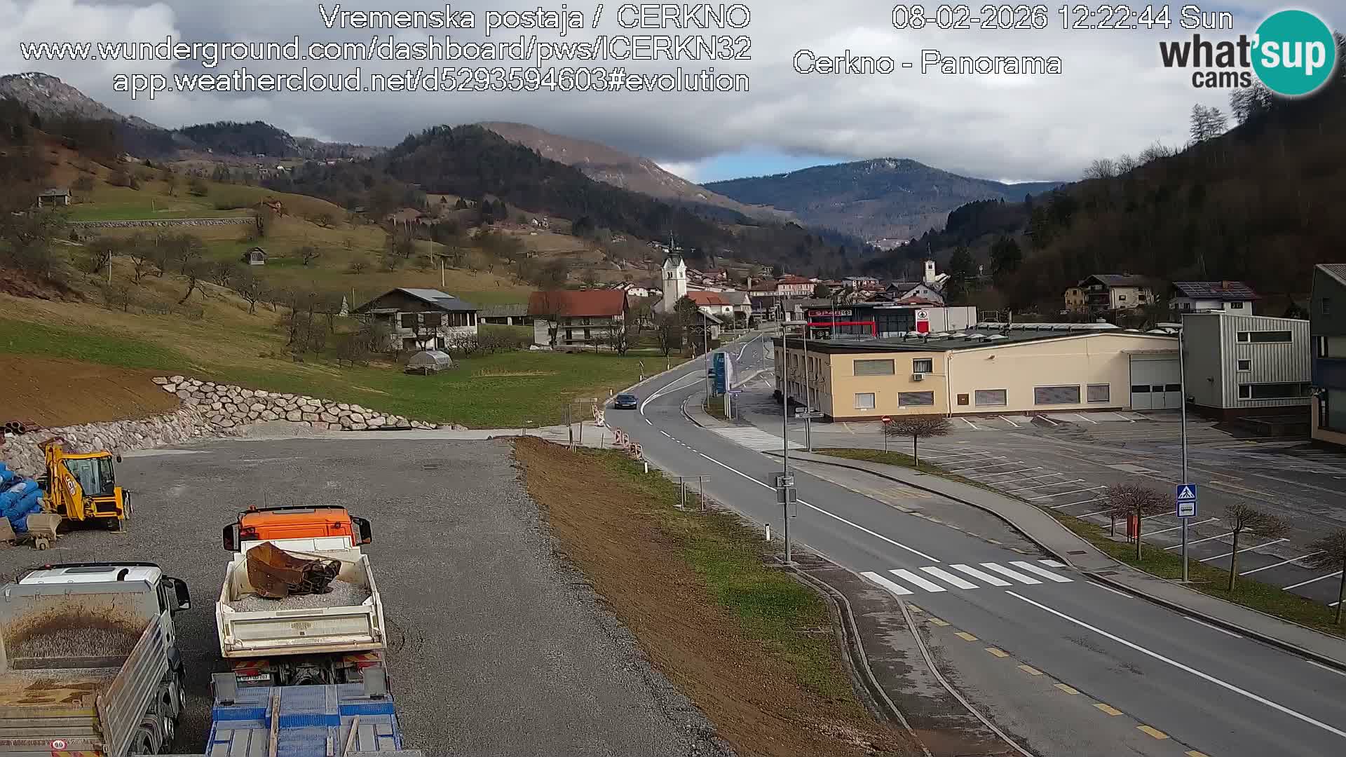 Cerkno ulaz u grad – Kamera uživo