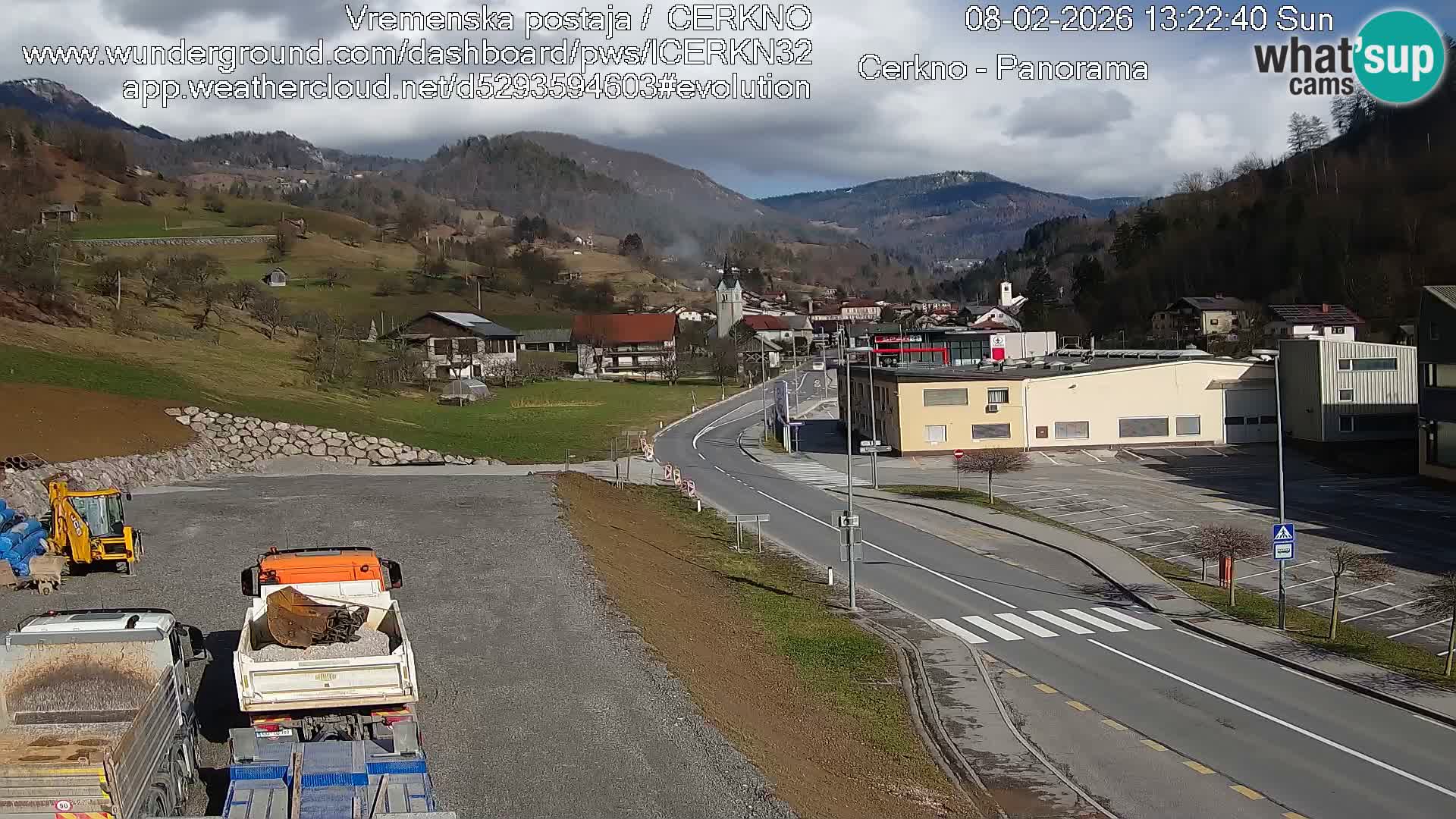 Cerkno ulaz u grad – Kamera uživo