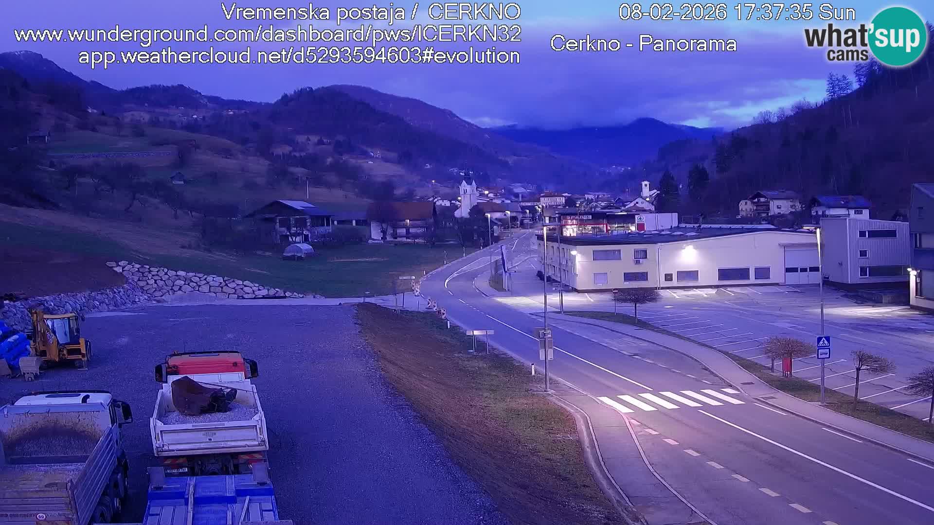 Cerkno ulaz u grad – Kamera uživo