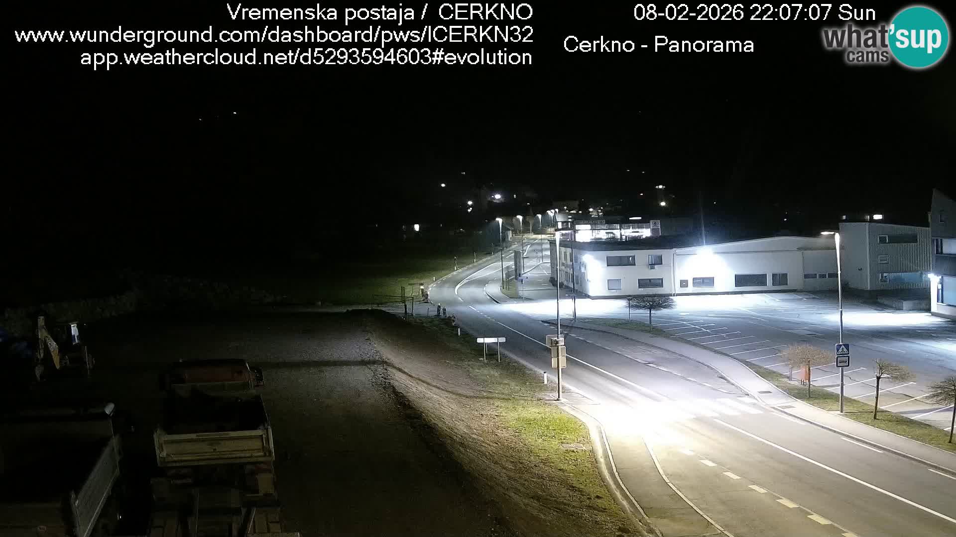 Cerkno entrada a la ciudad Webcam en vivo