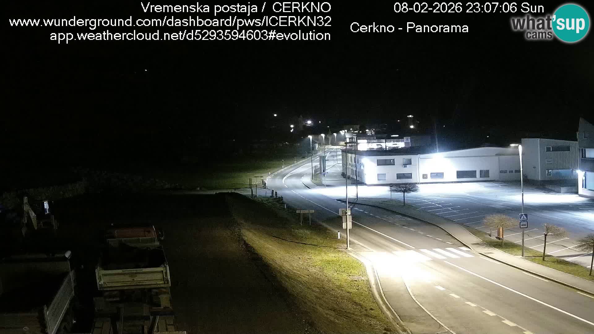 Cerkno entrada a la ciudad Webcam en vivo