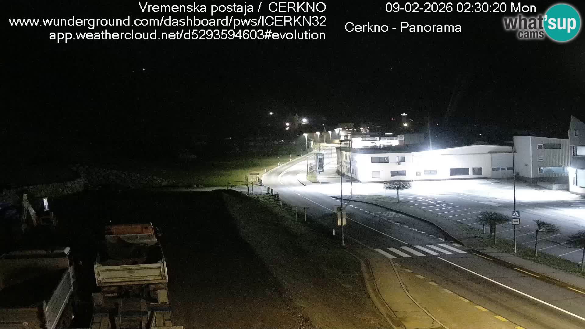 Webcam en direct – Entrée de la ville de Cerkno