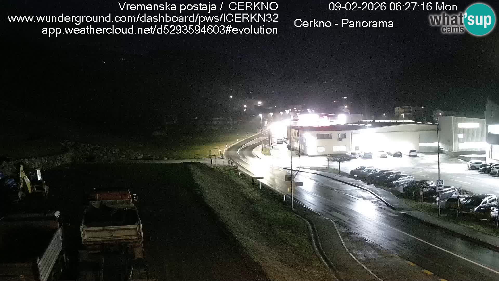 Cerkno city entrance Live Webcam