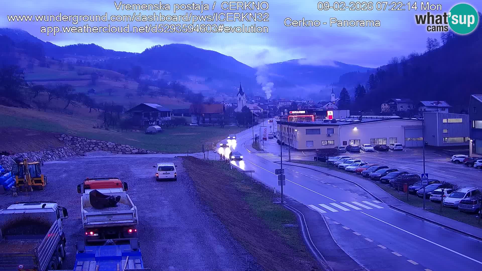 Cerkno ulaz u grad – Kamera uživo