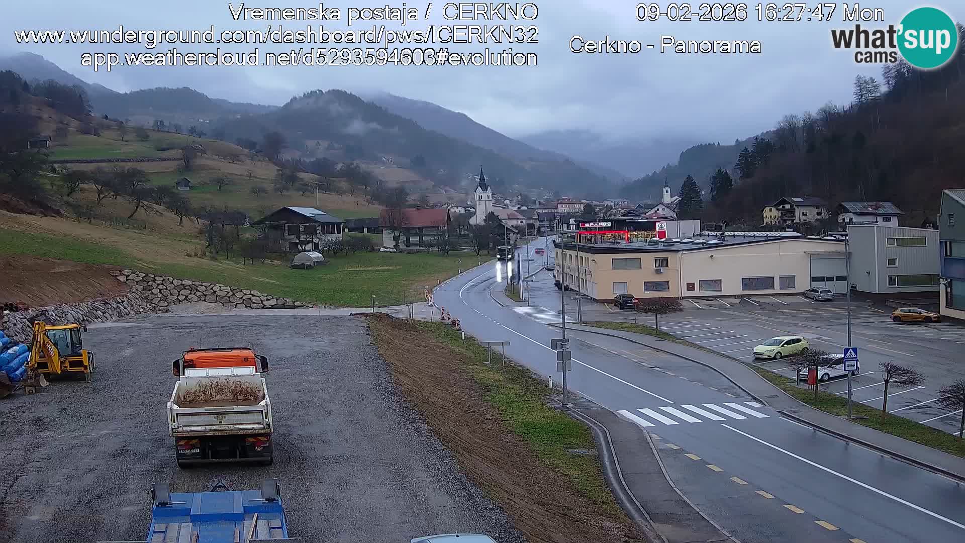 Cerkno ulaz u grad – Kamera uživo