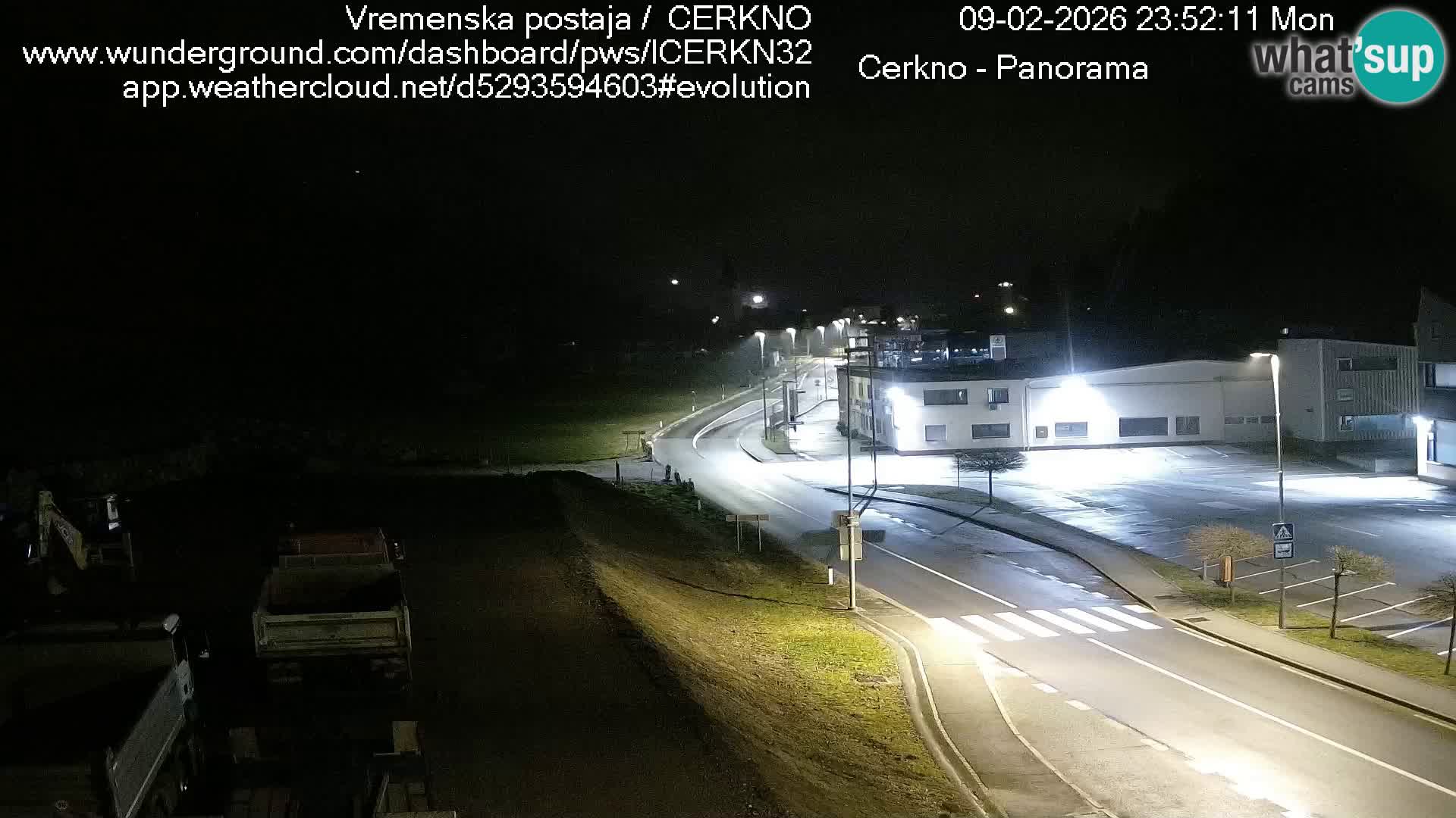 Cerkno city entrance Live Webcam