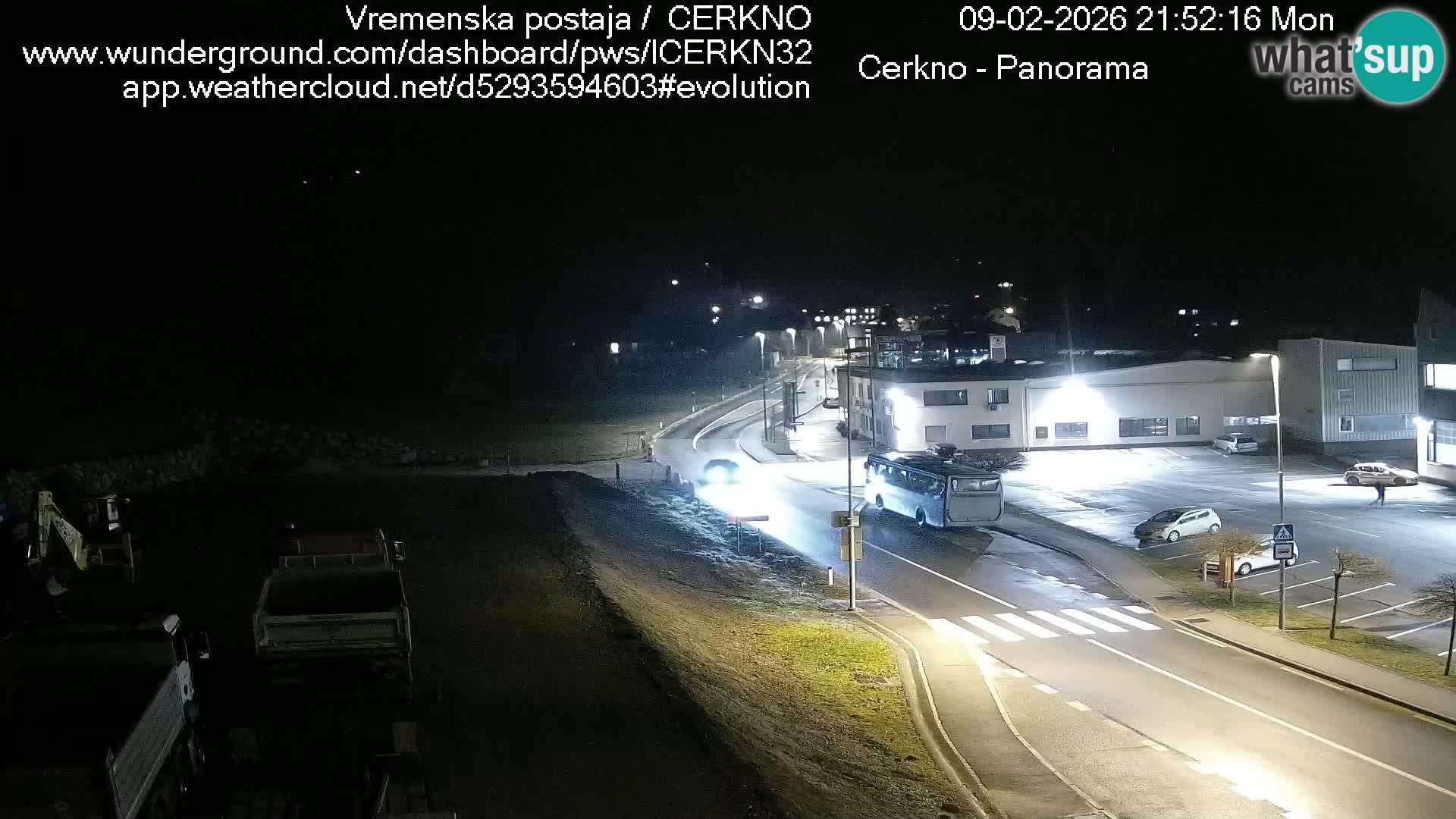 Webcam en direct – Entrée de la ville de Cerkno
