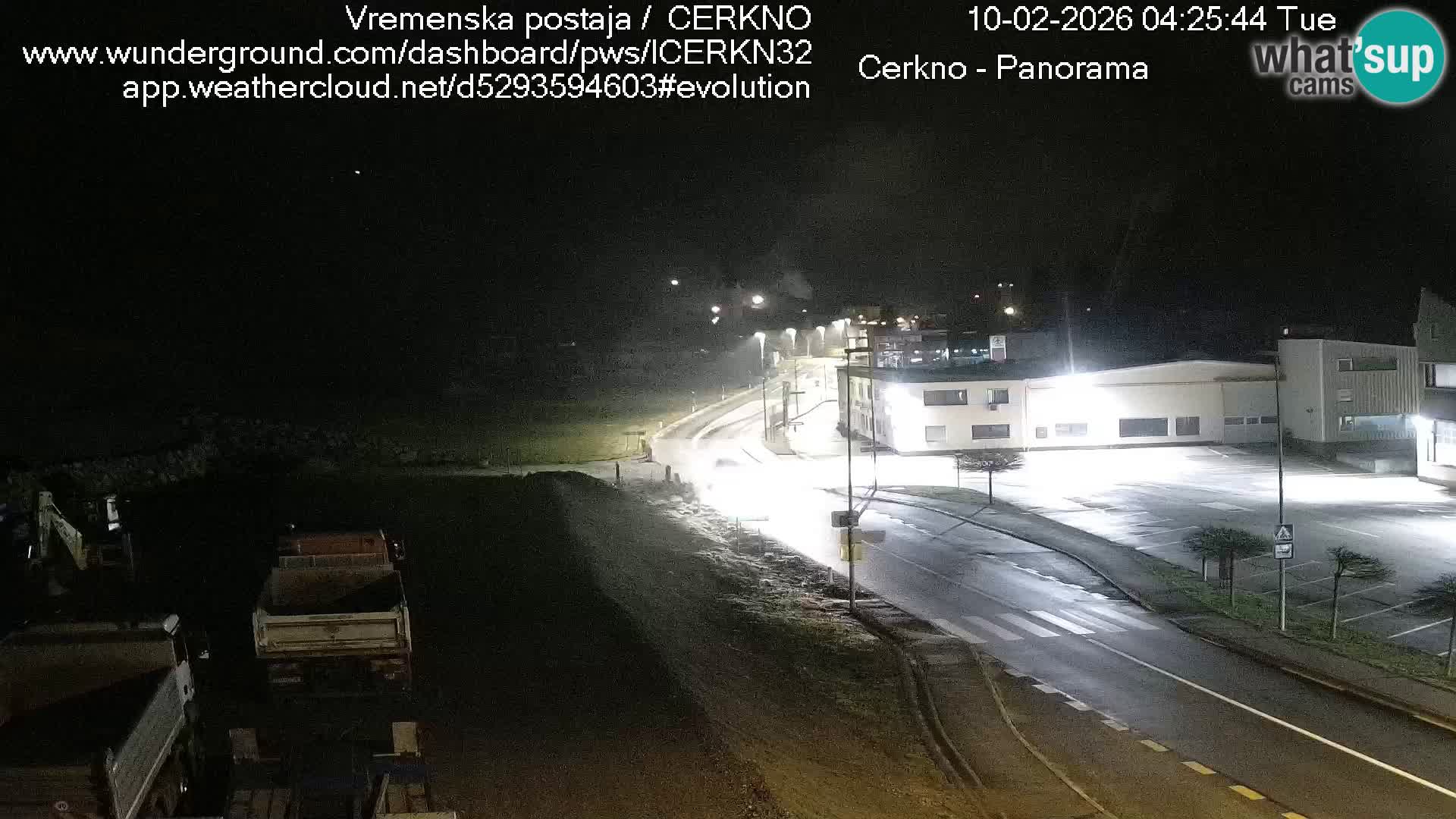 Webcam en direct – Entrée de la ville de Cerkno