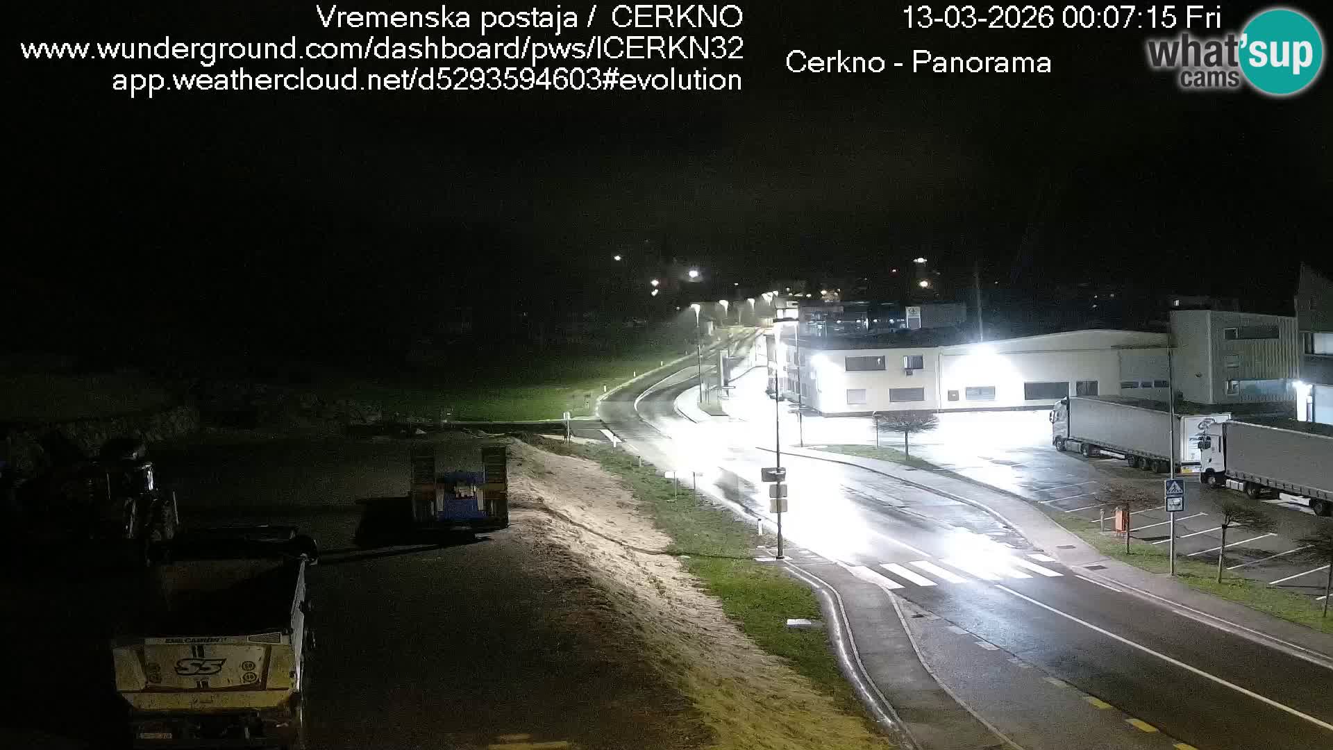 Cerkno city entrance Live Webcam