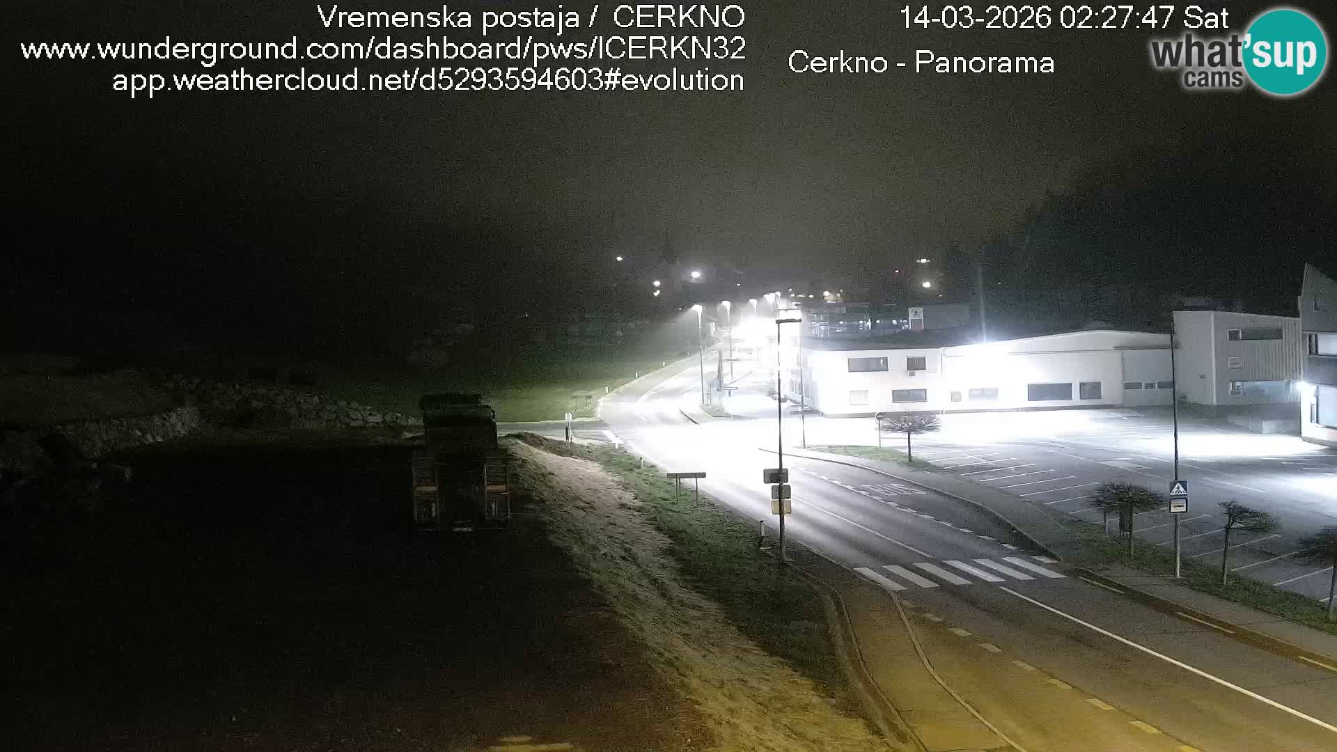 Webcam en direct – Entrée de la ville de Cerkno