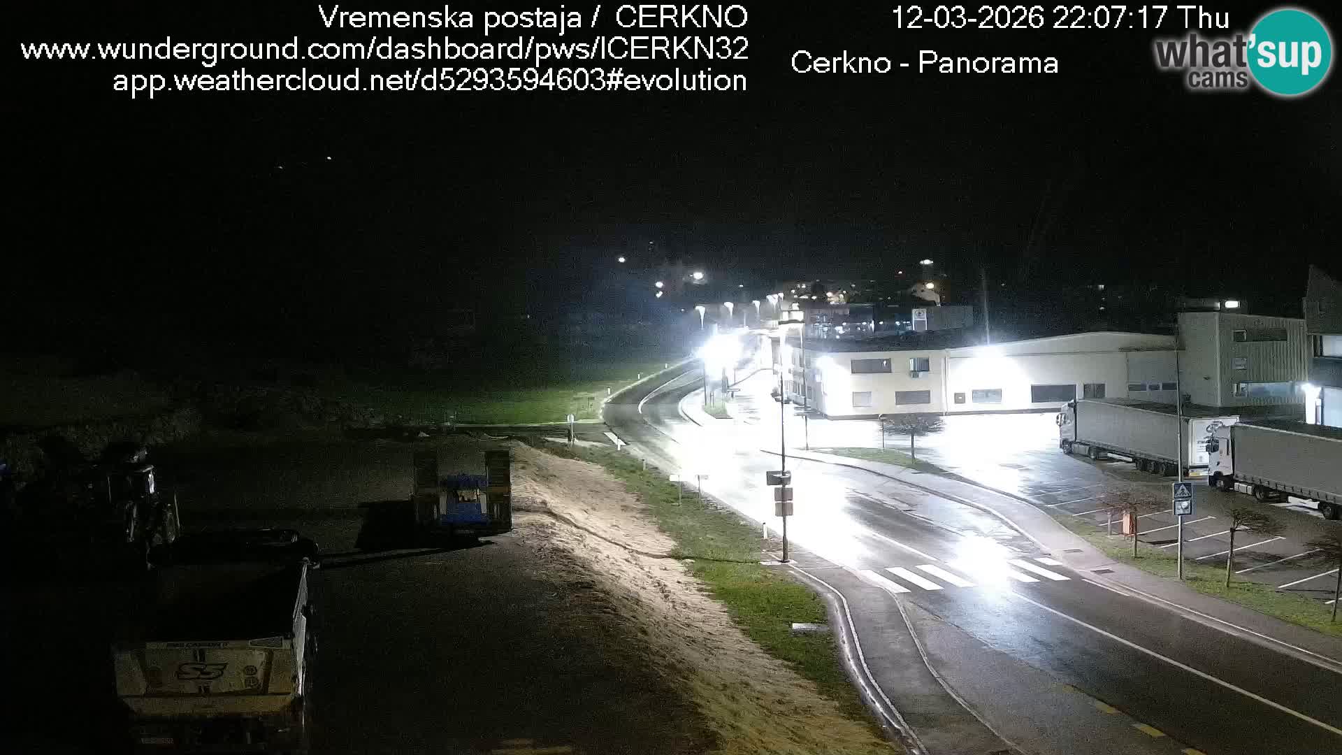 Webcam en direct – Entrée de la ville de Cerkno