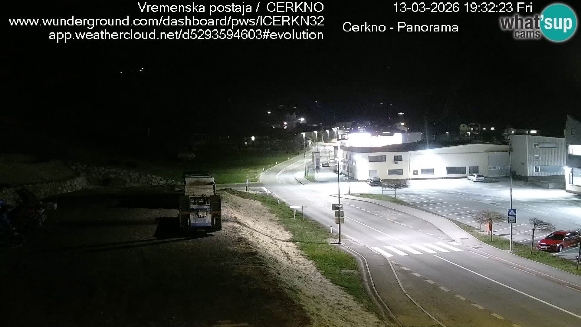 Cerkno city entrance Live Webcam