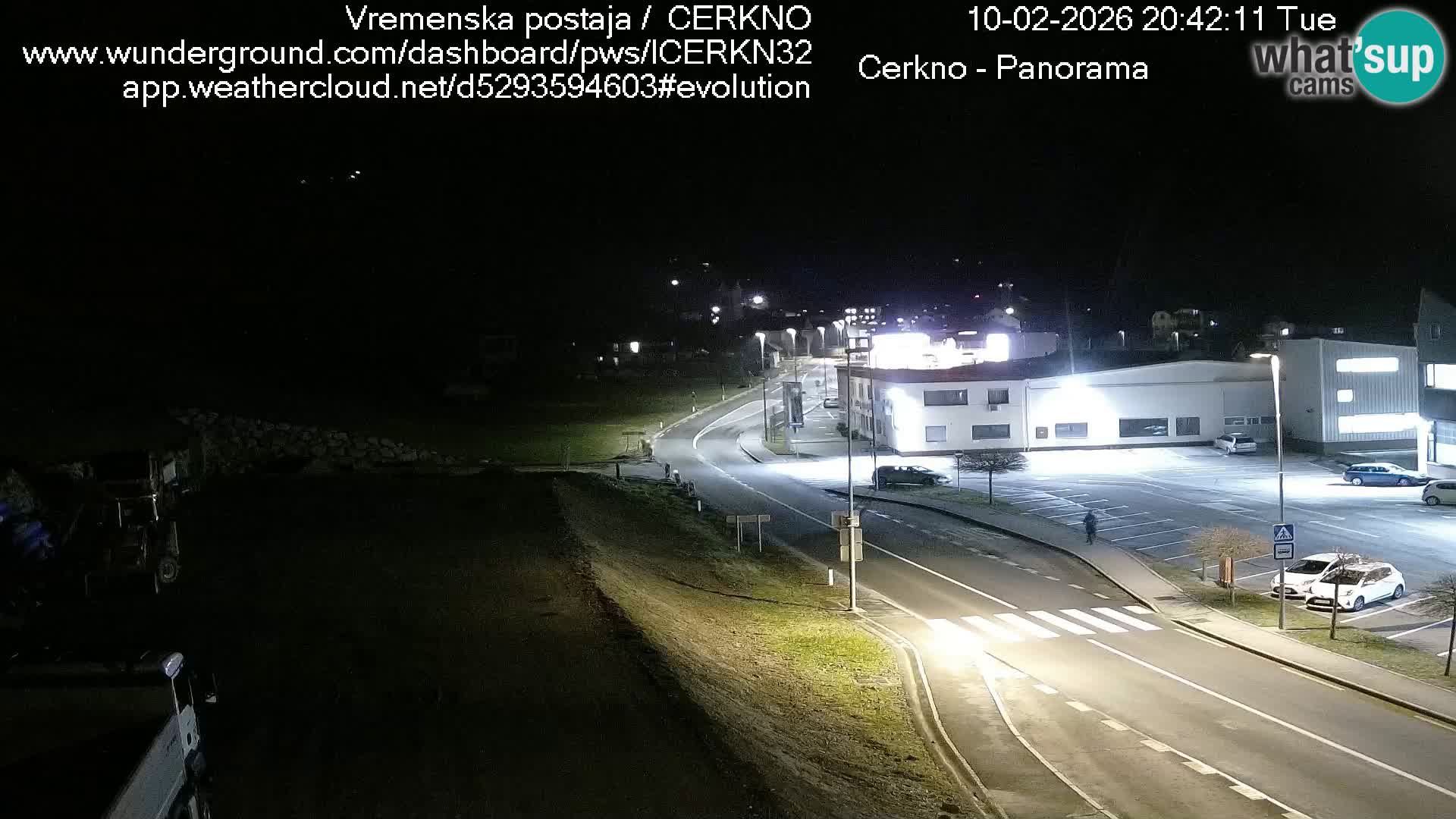 Cerkno city entrance Live Webcam