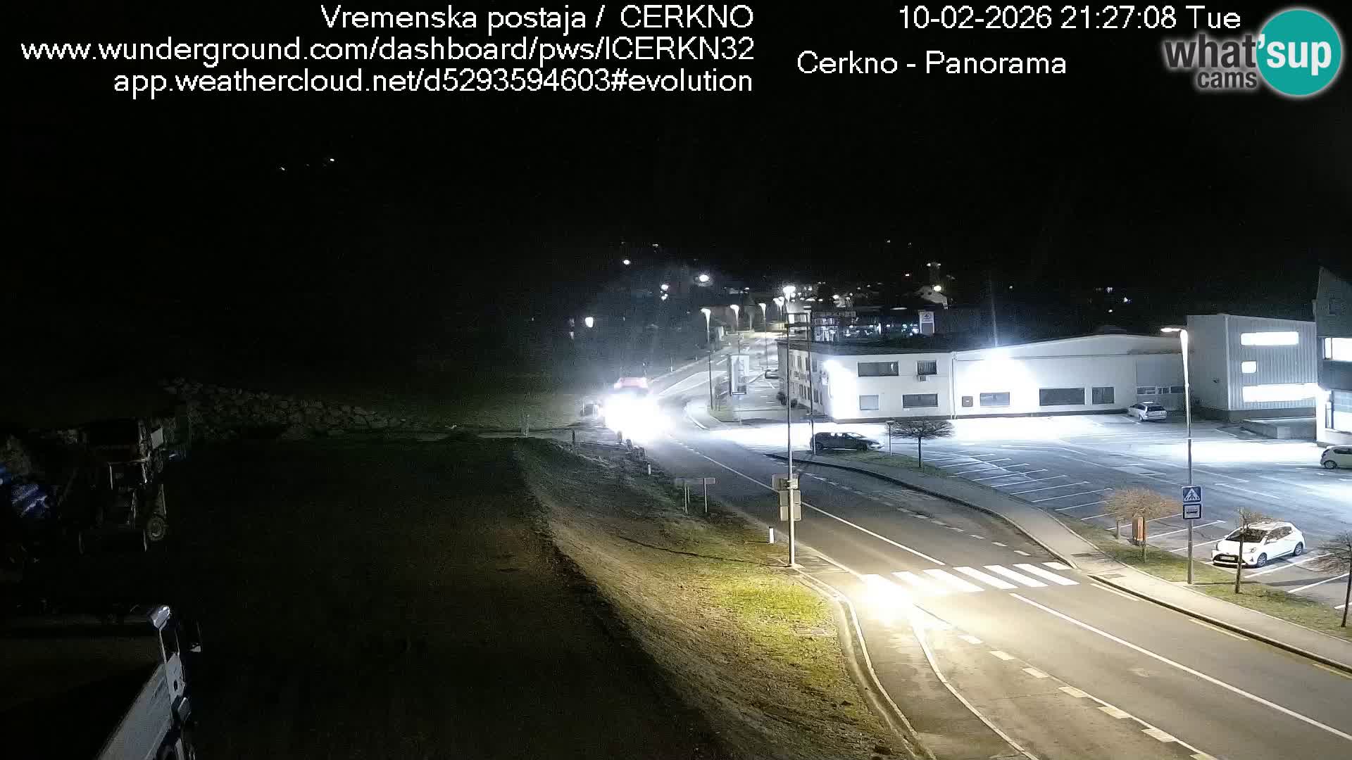 Cerkno entrada a la ciudad Webcam en vivo