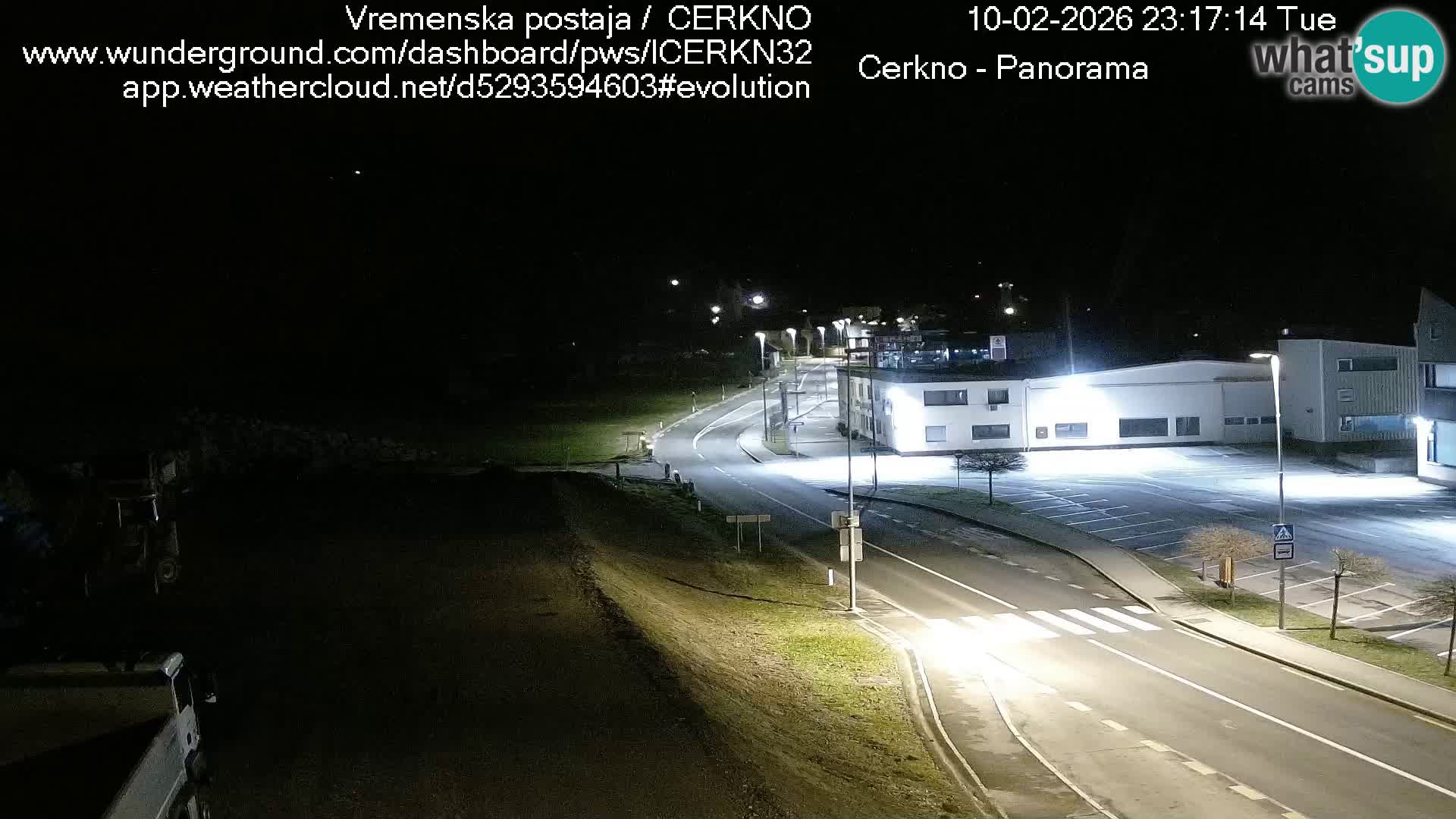 Cerkno entrada a la ciudad Webcam en vivo