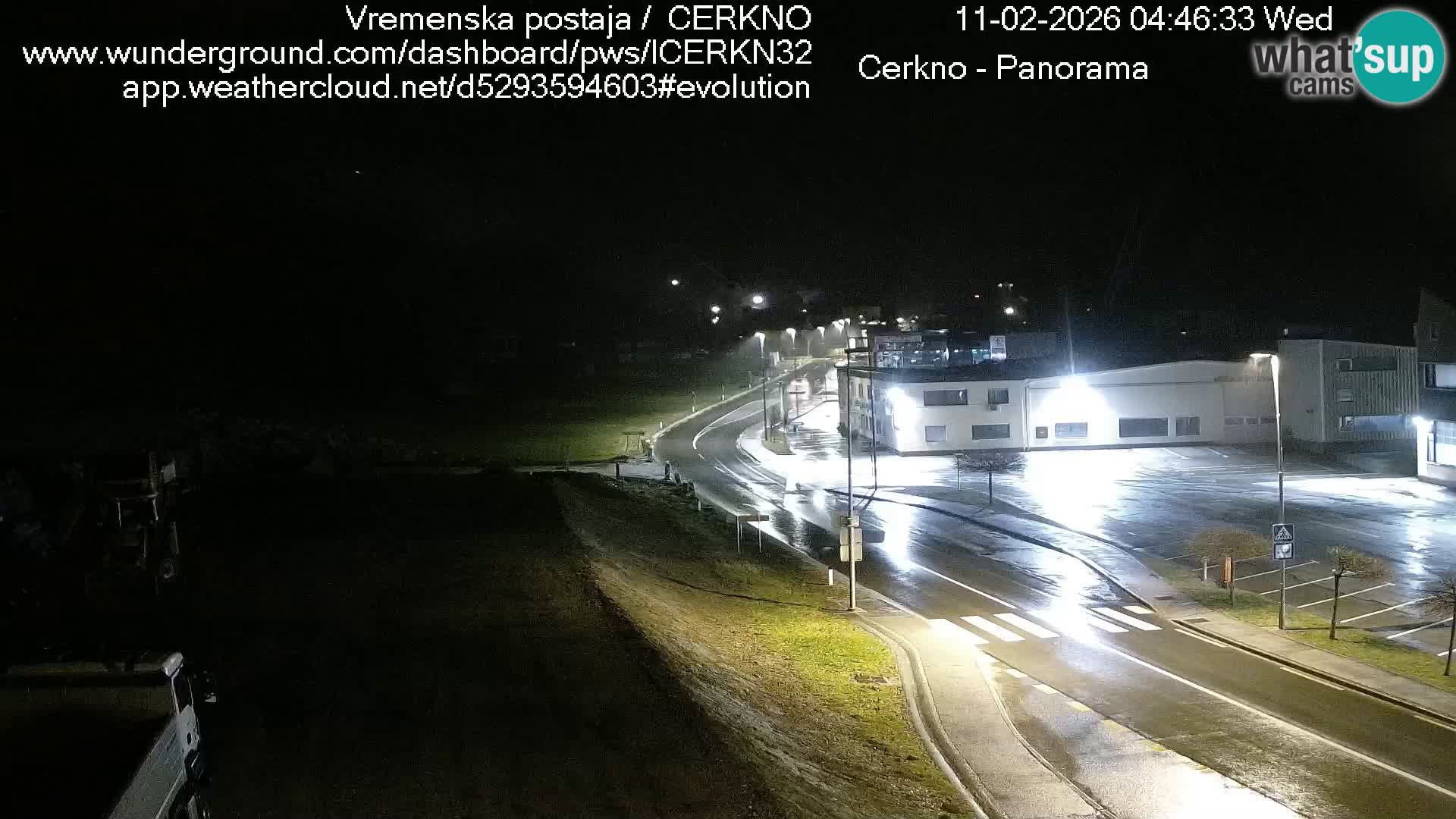 Cerkno entrada a la ciudad Webcam en vivo