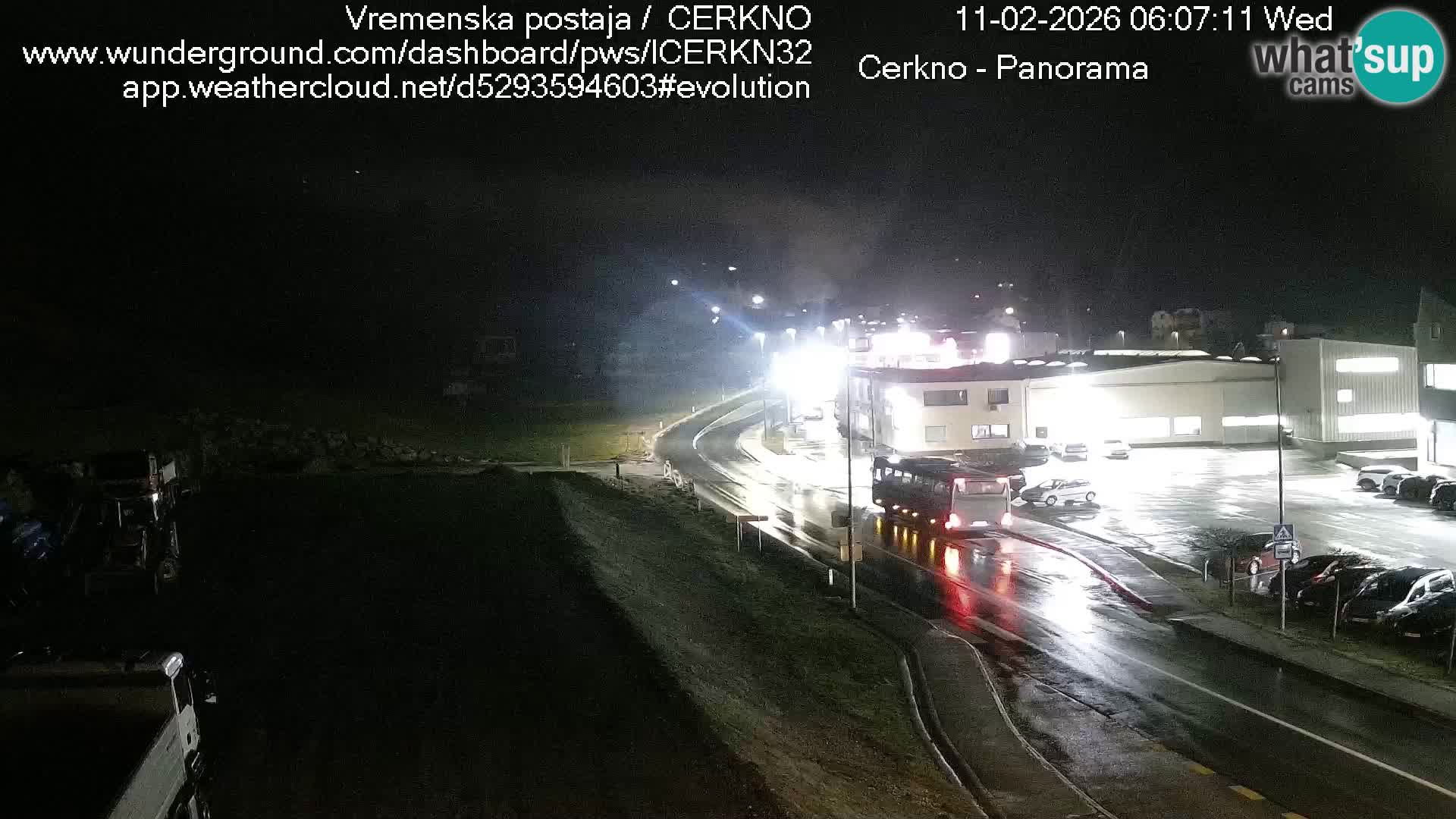 Cerkno entrada a la ciudad Webcam en vivo