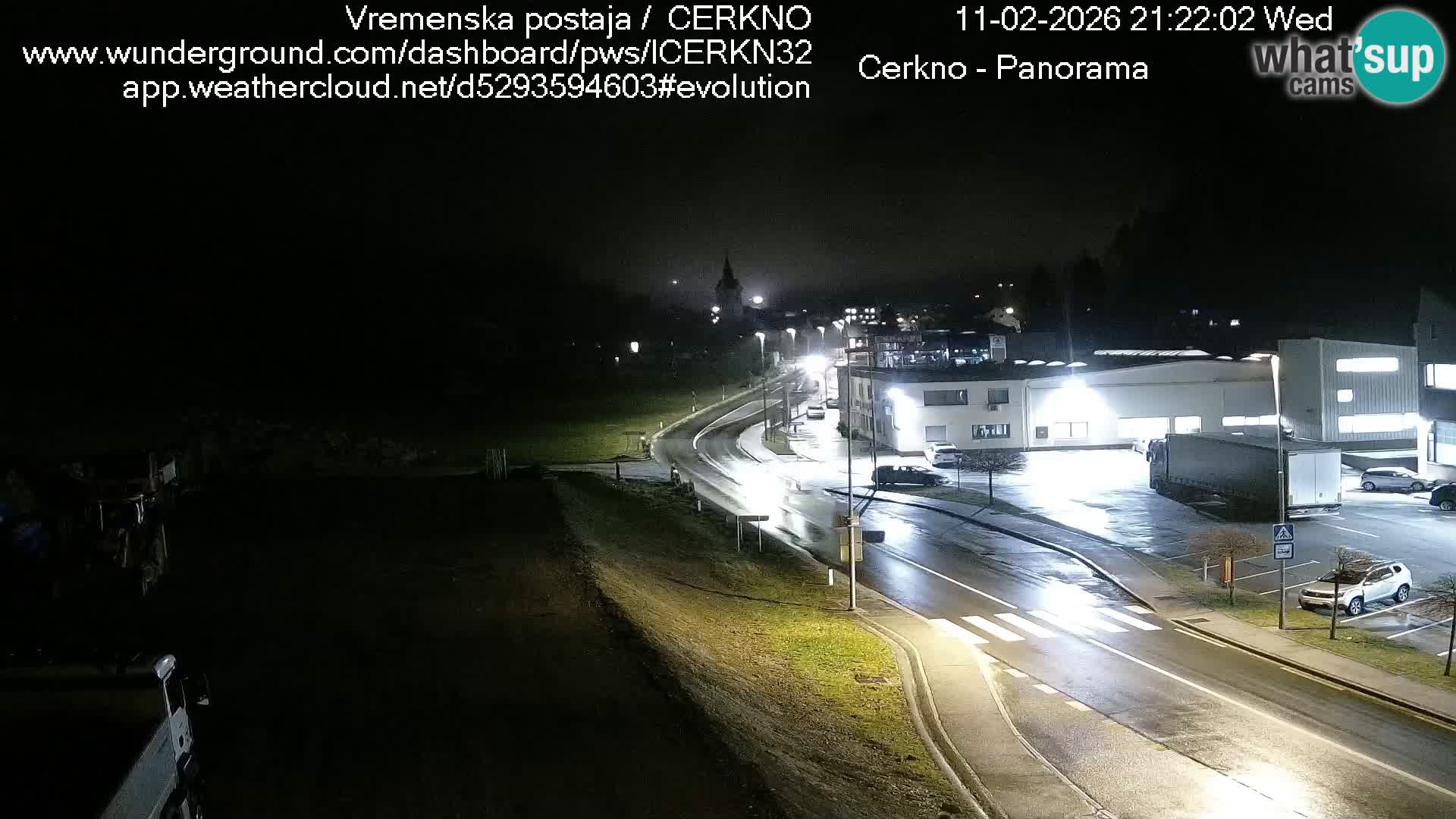 Cerkno entrada a la ciudad Webcam en vivo