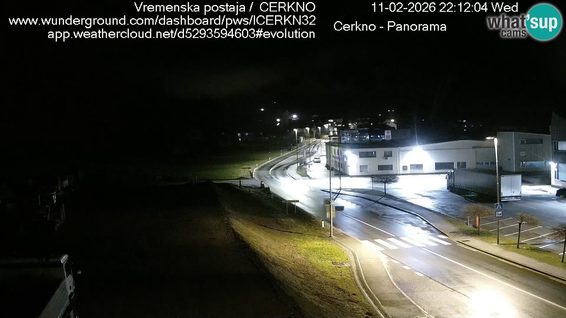 Cerkno entrada a la ciudad Webcam en vivo