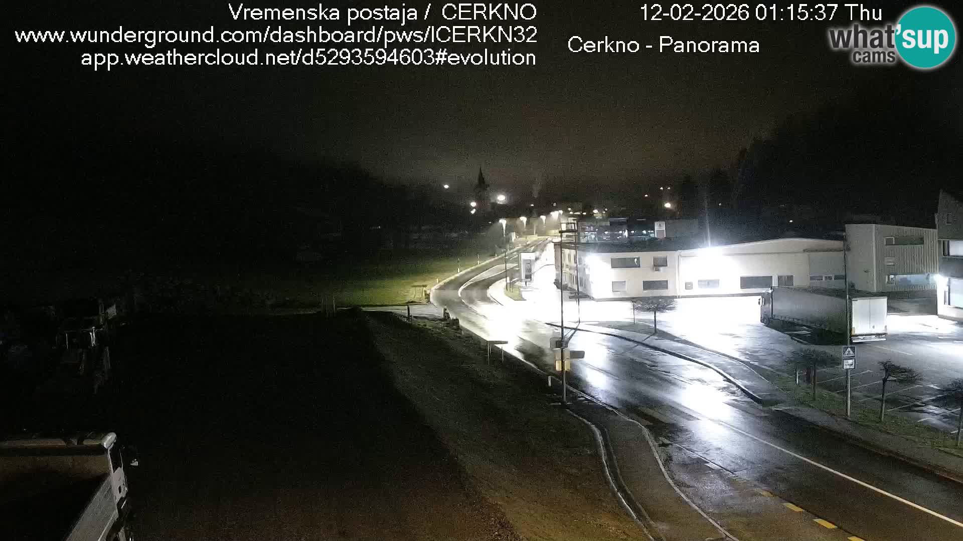 Cerkno entrada a la ciudad Webcam en vivo