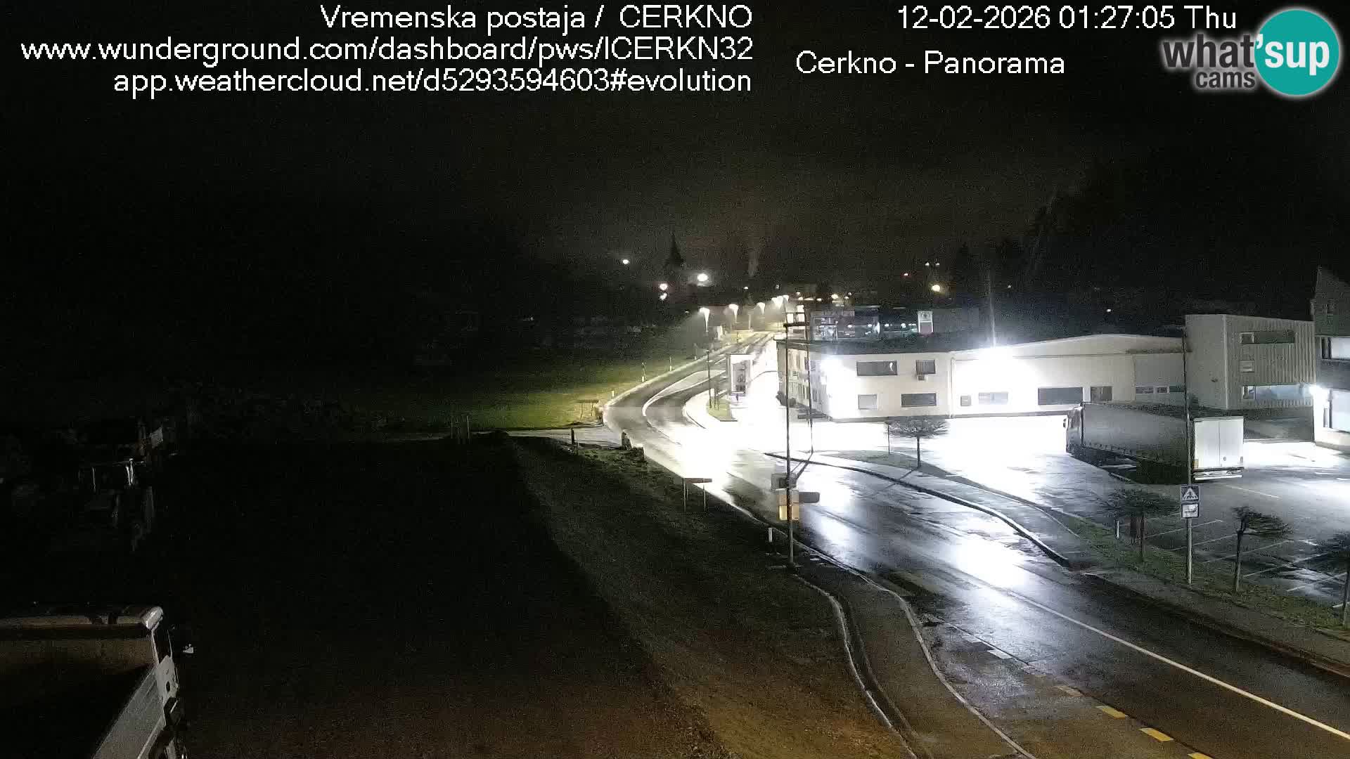 Cerkno city entrance Live Webcam