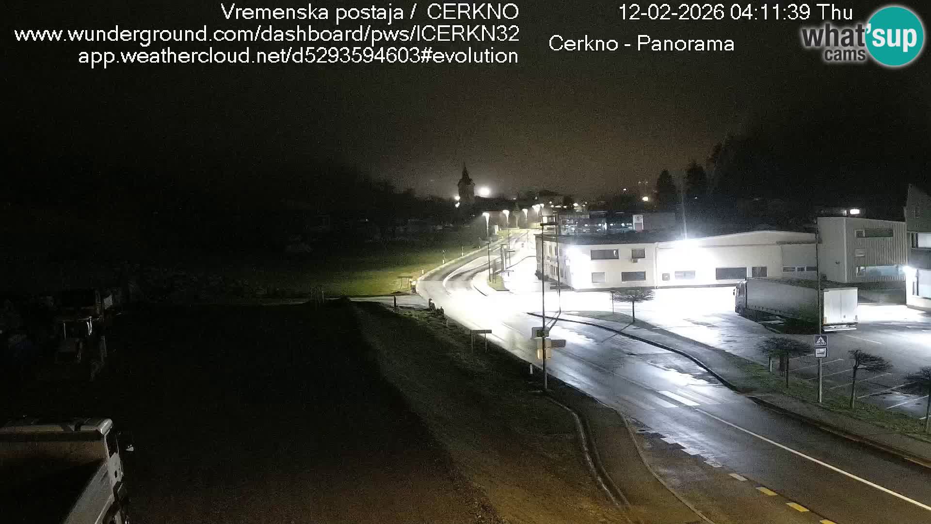 Cerkno entrada a la ciudad Webcam en vivo