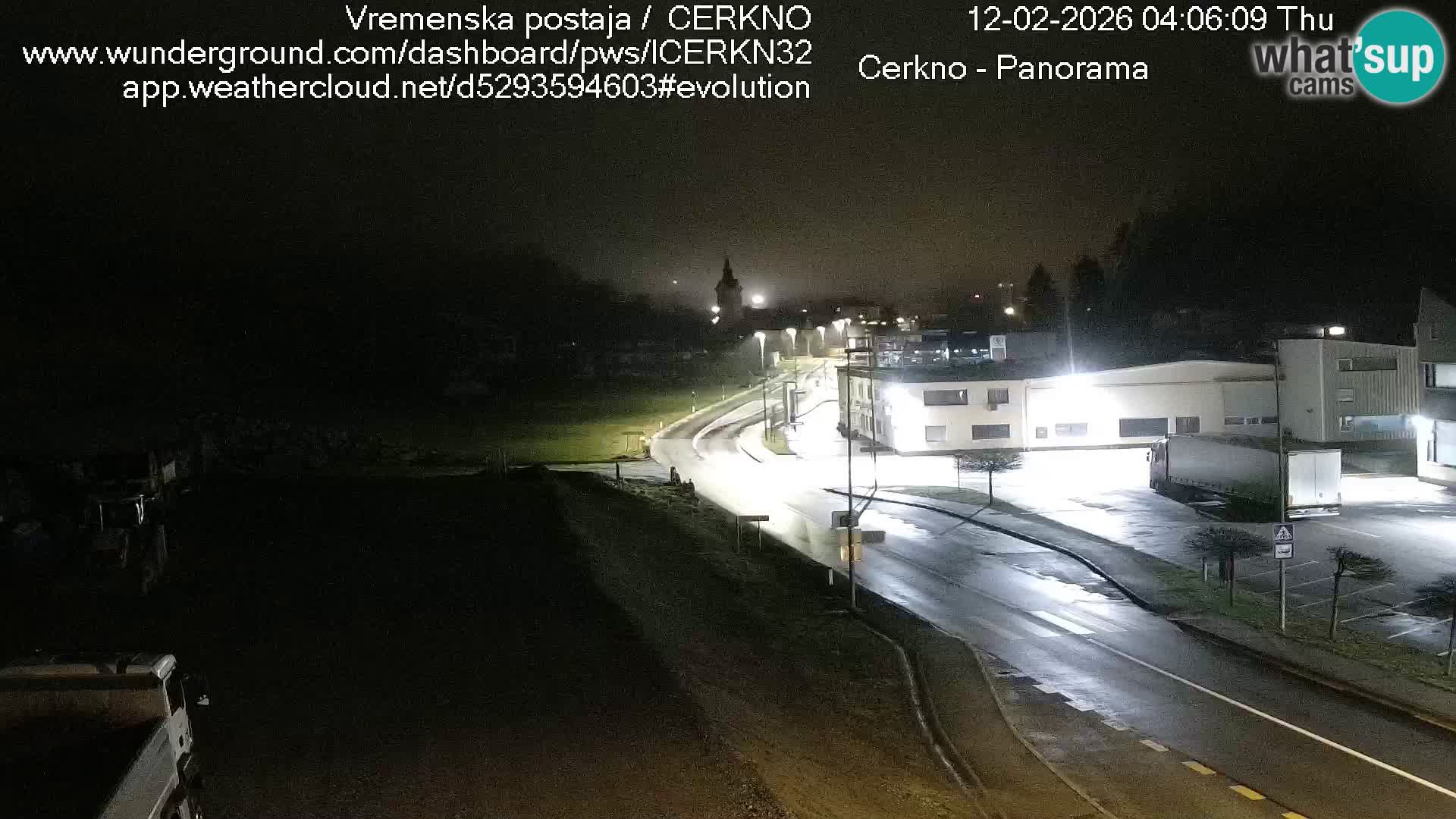 Cerkno entrada a la ciudad Webcam en vivo