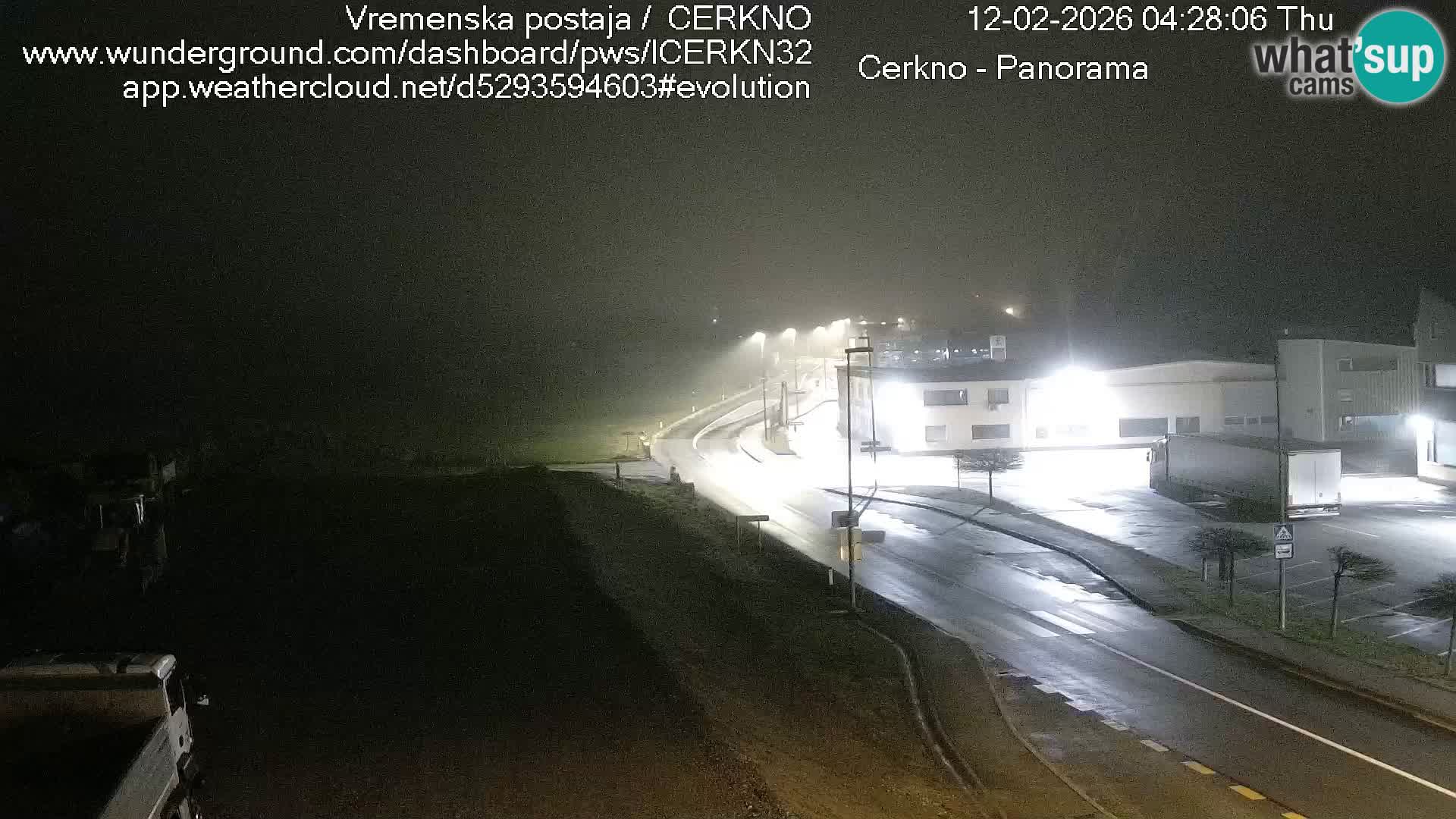 Cerkno entrada a la ciudad Webcam en vivo