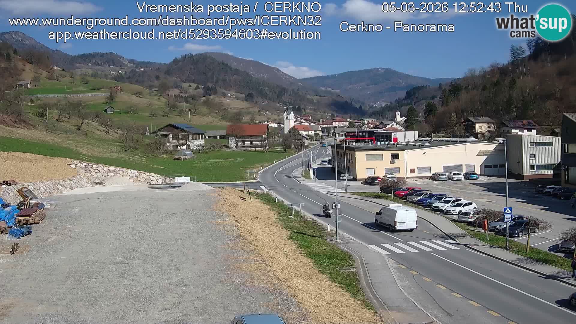 Cerkno ulaz u grad – Kamera uživo