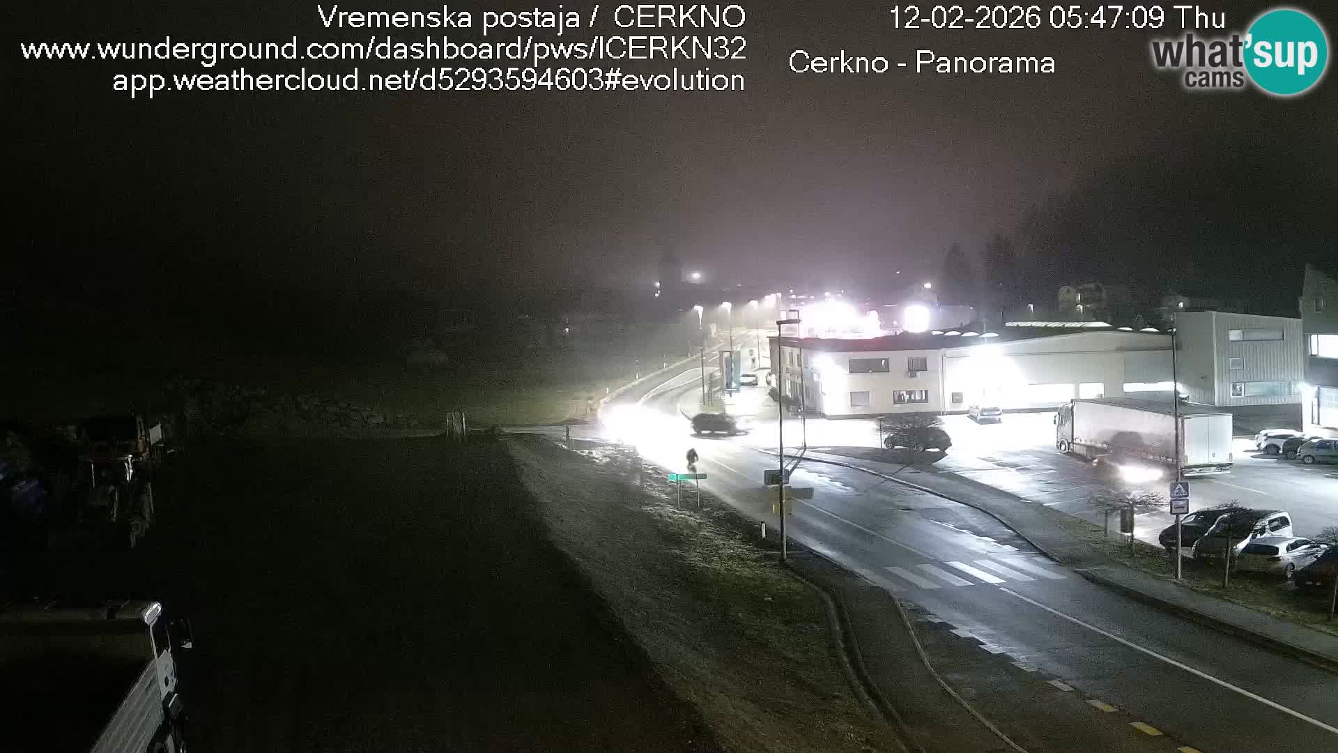 Cerkno city entrance Live Webcam