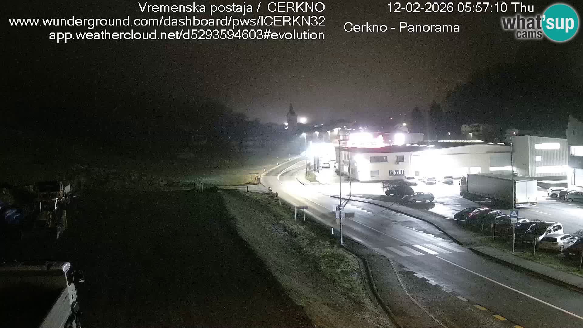 Cerkno entrada a la ciudad Webcam en vivo