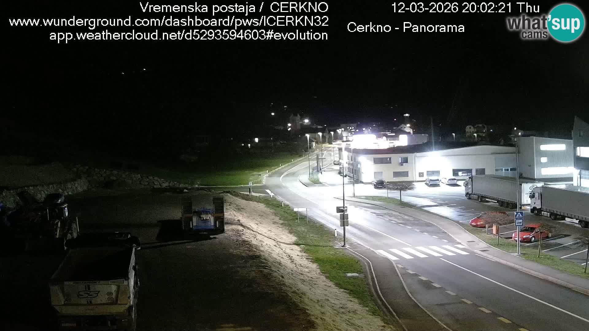 Cerkno entrada a la ciudad Webcam en vivo