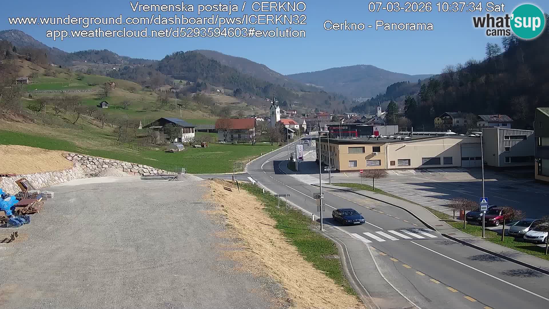 Cerkno ulaz u grad – Kamera uživo