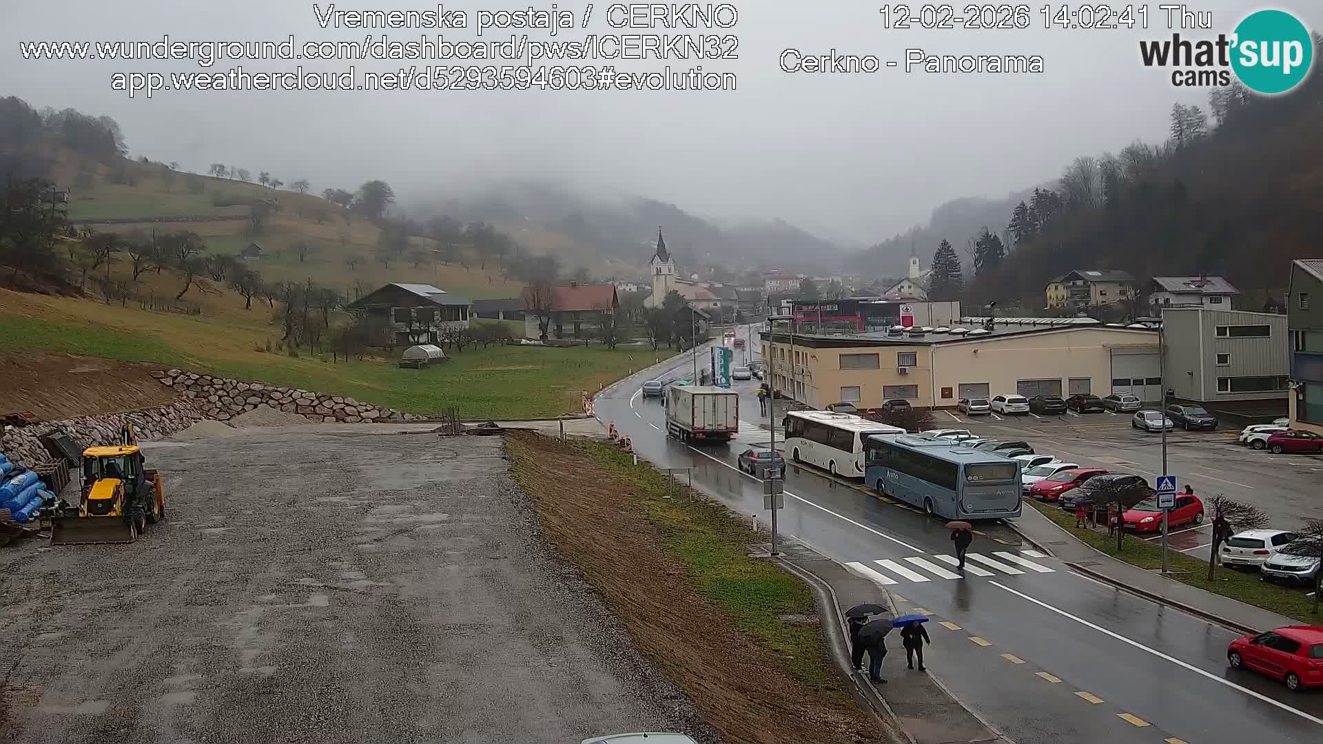 Cerkno city entrance Live Webcam