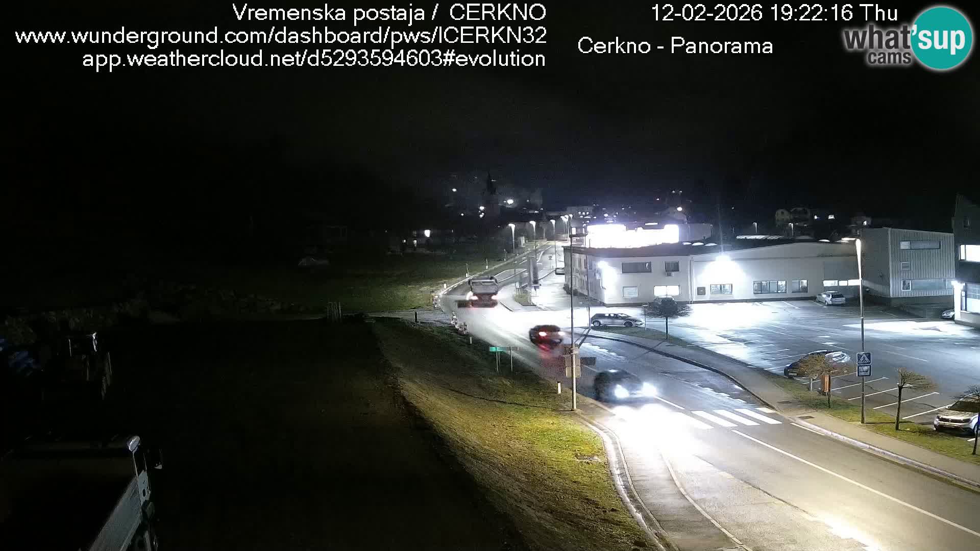Cerkno city entrance Live Webcam
