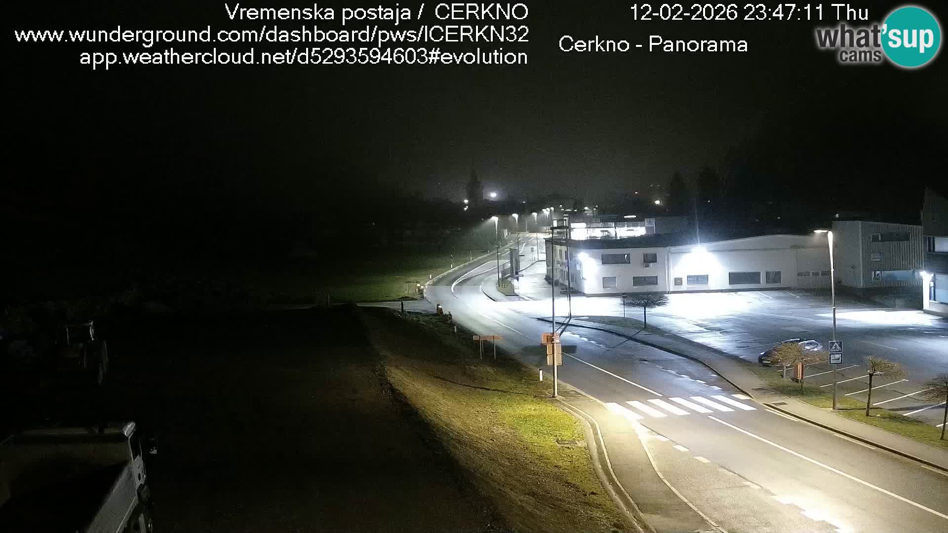 Cerkno entrada a la ciudad Webcam en vivo