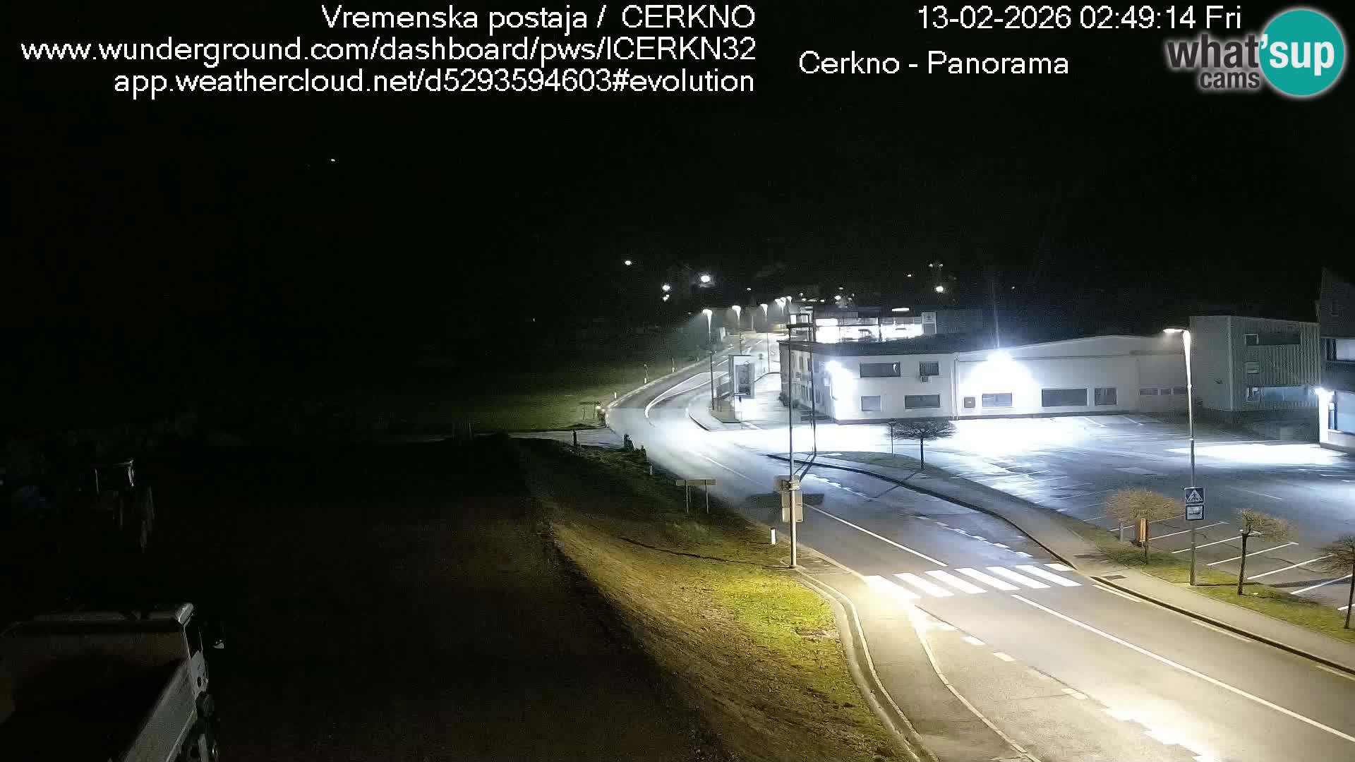Cerkno entrada a la ciudad Webcam en vivo