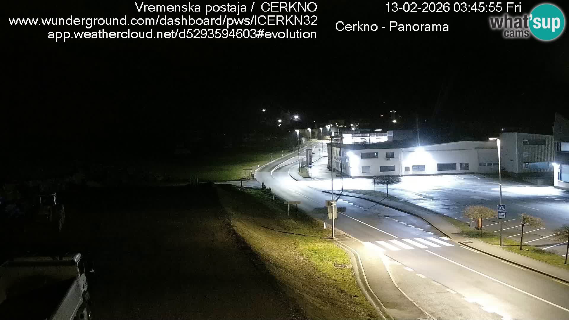 Cerkno city entrance Live Webcam