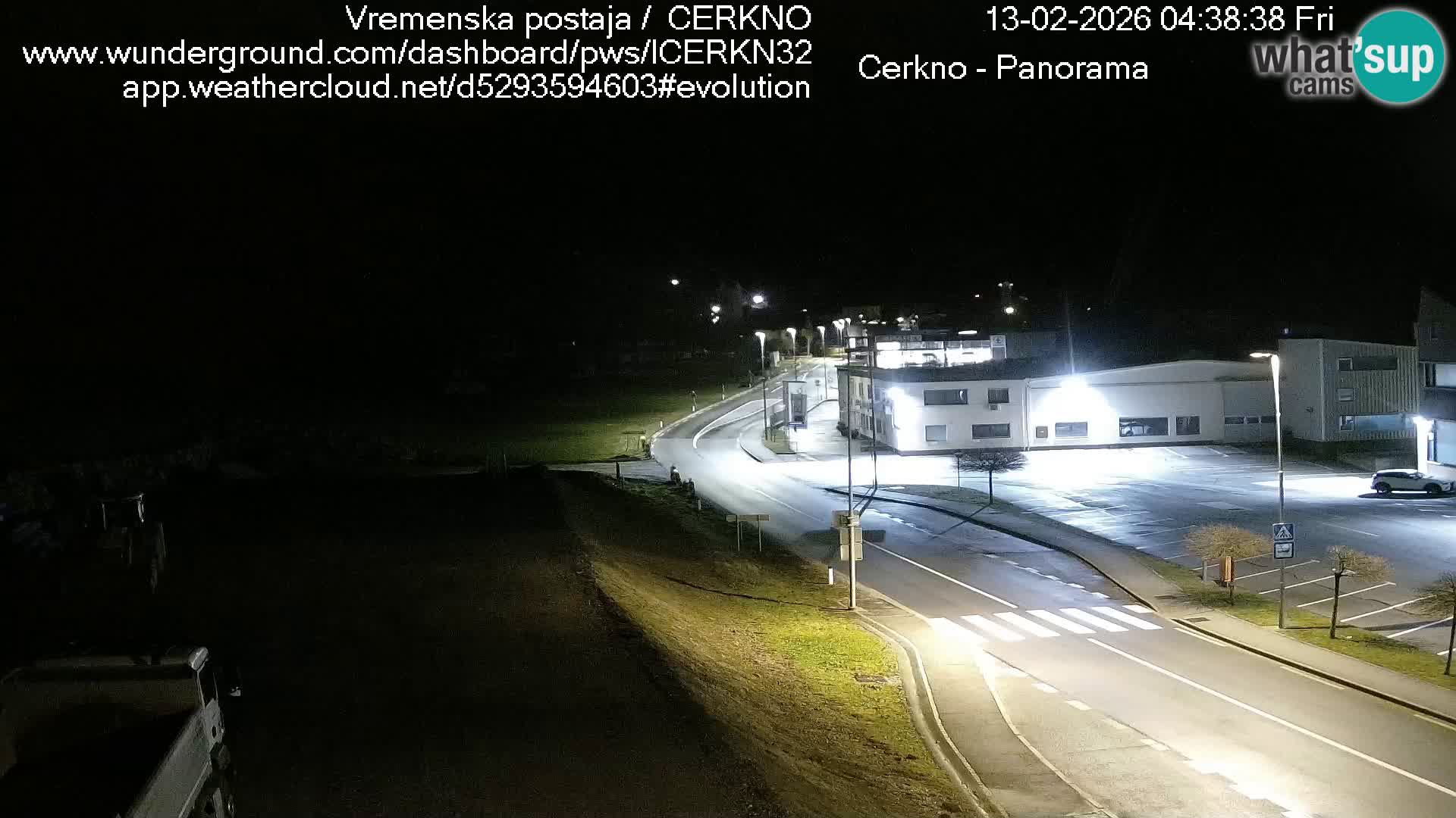 Cerkno city entrance Live Webcam