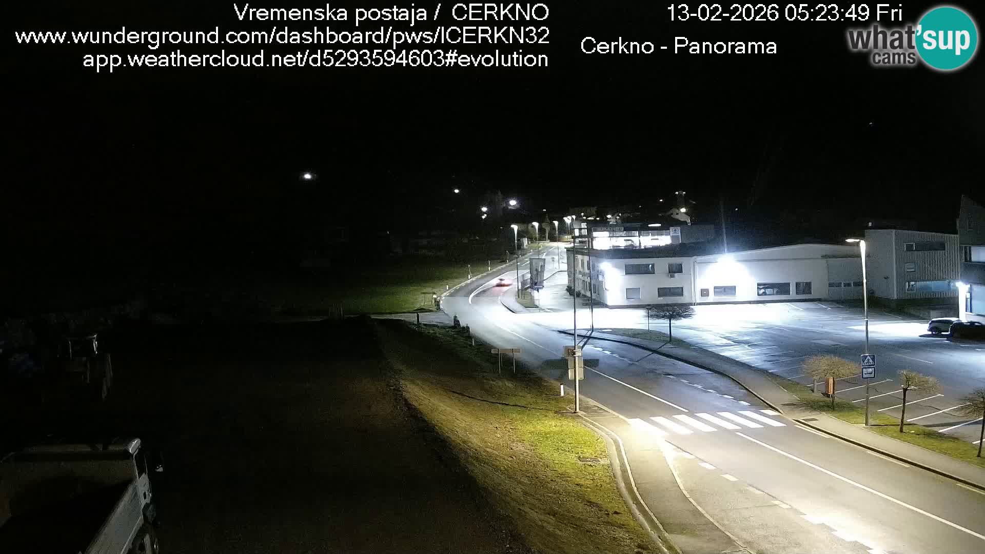 Cerkno city entrance Live Webcam