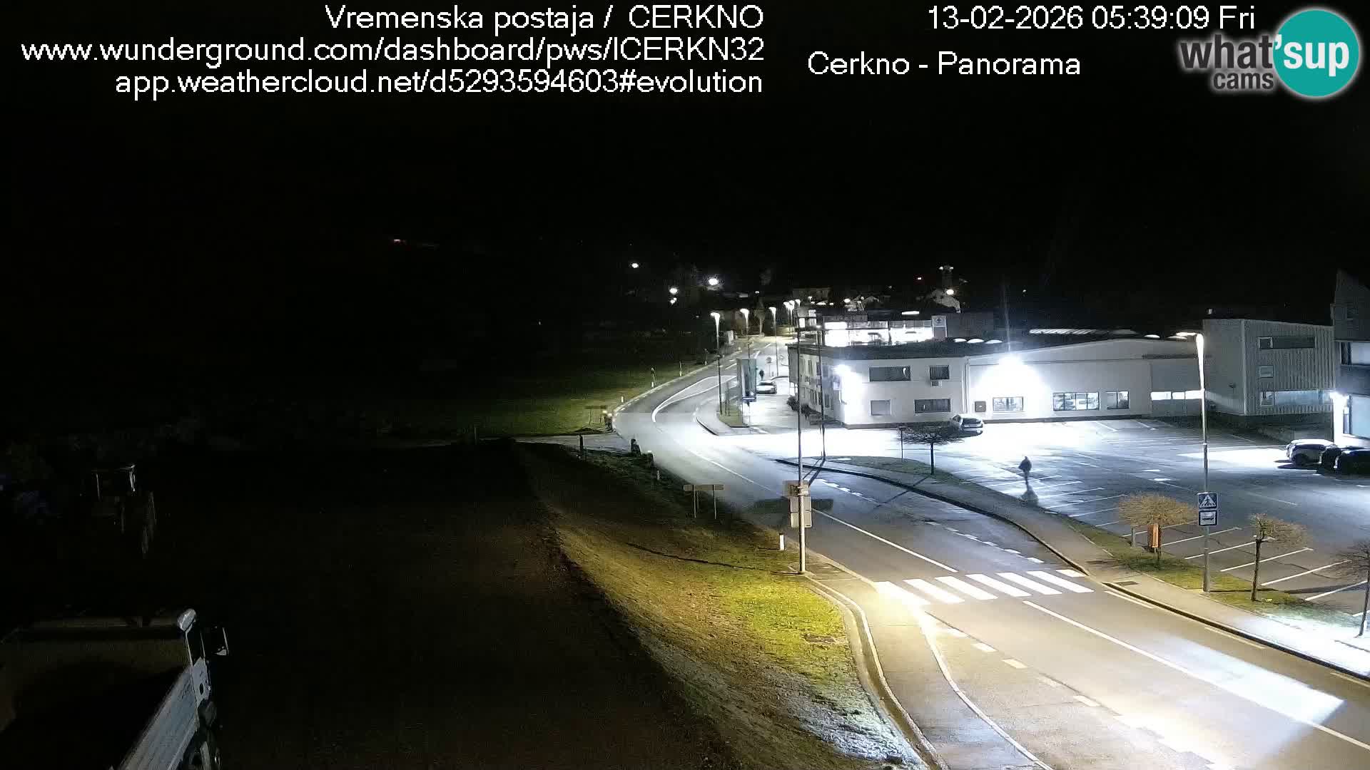 Cerkno city entrance Live Webcam